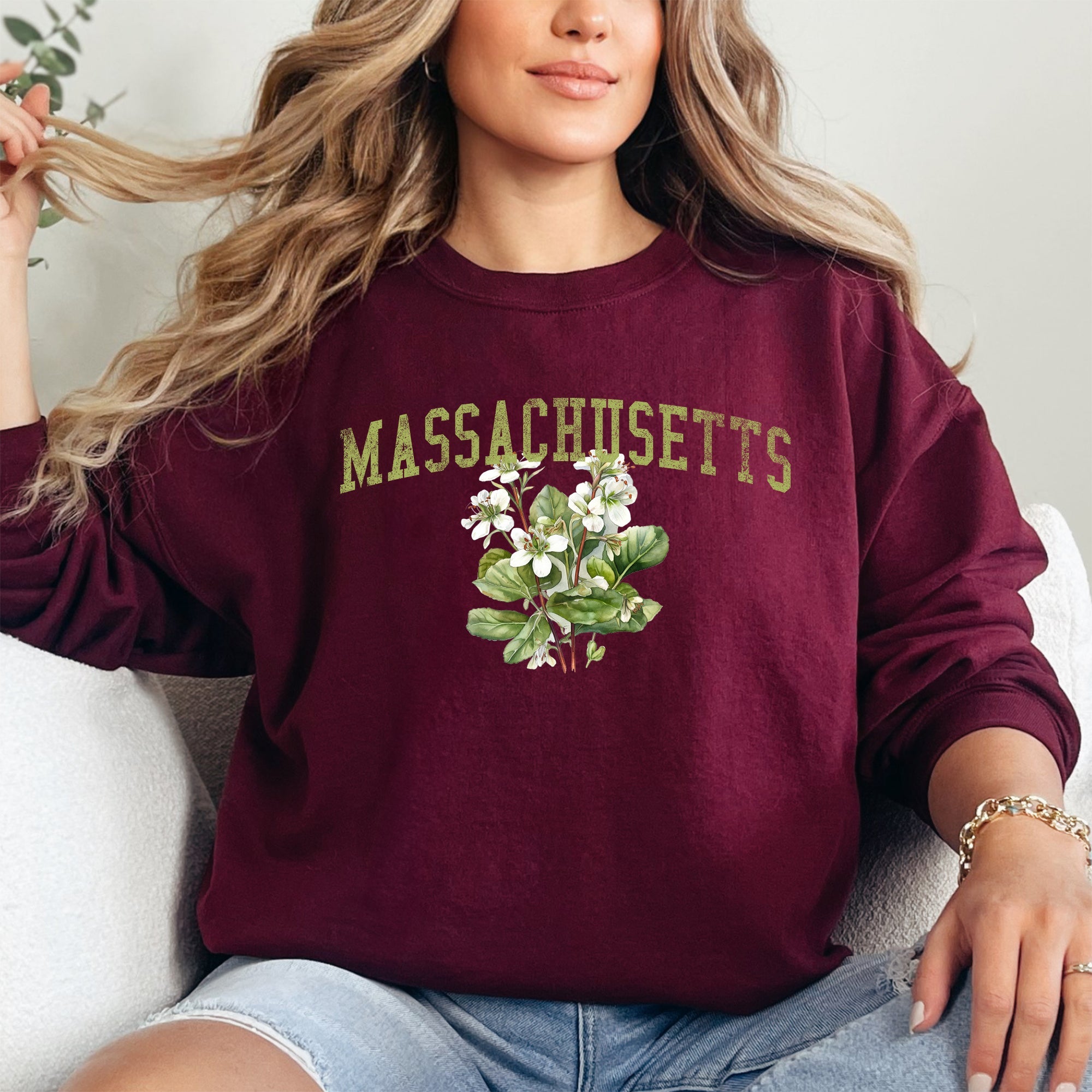 Massachusetts State Flower Sweatshirt