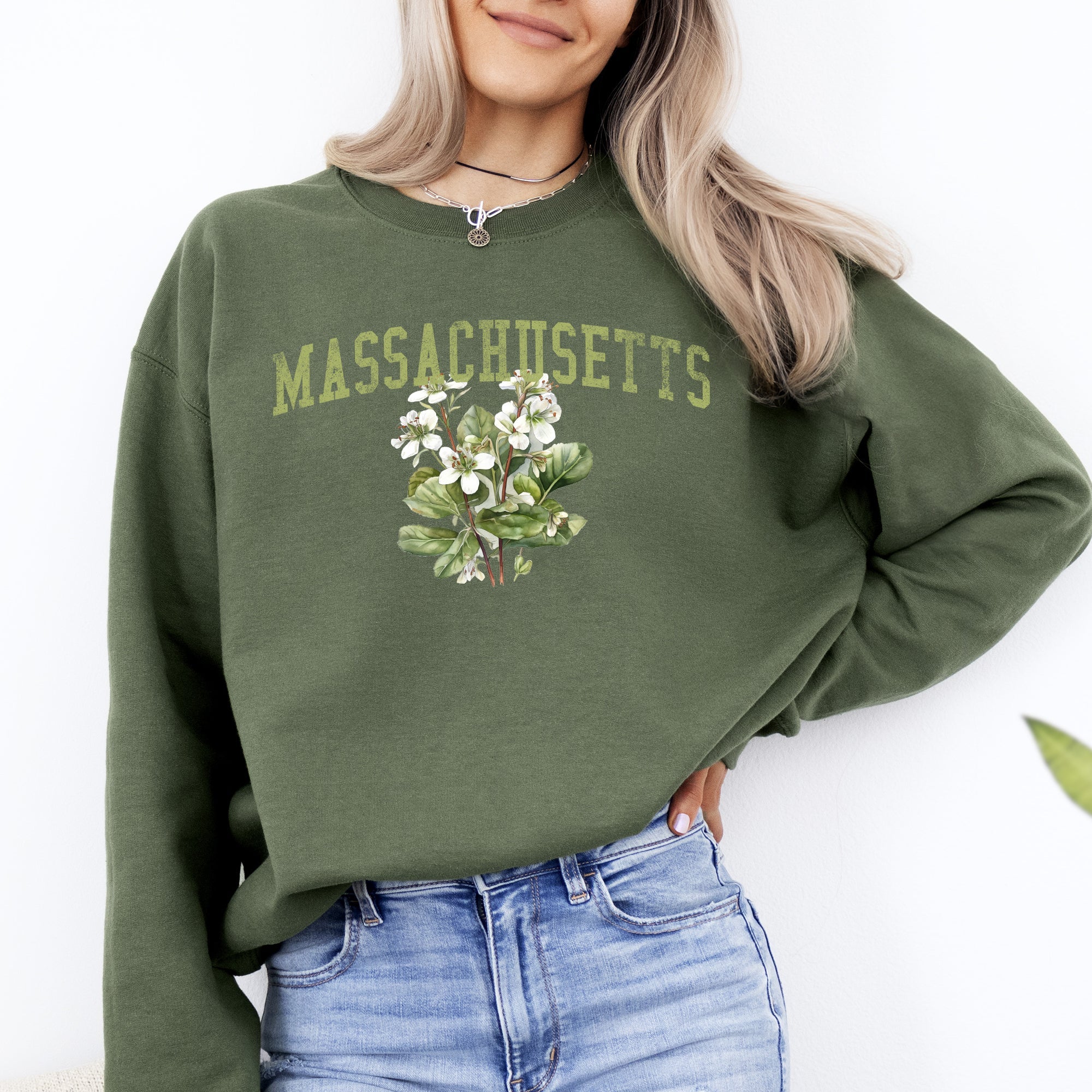 Massachusetts State Flower Sweatshirt