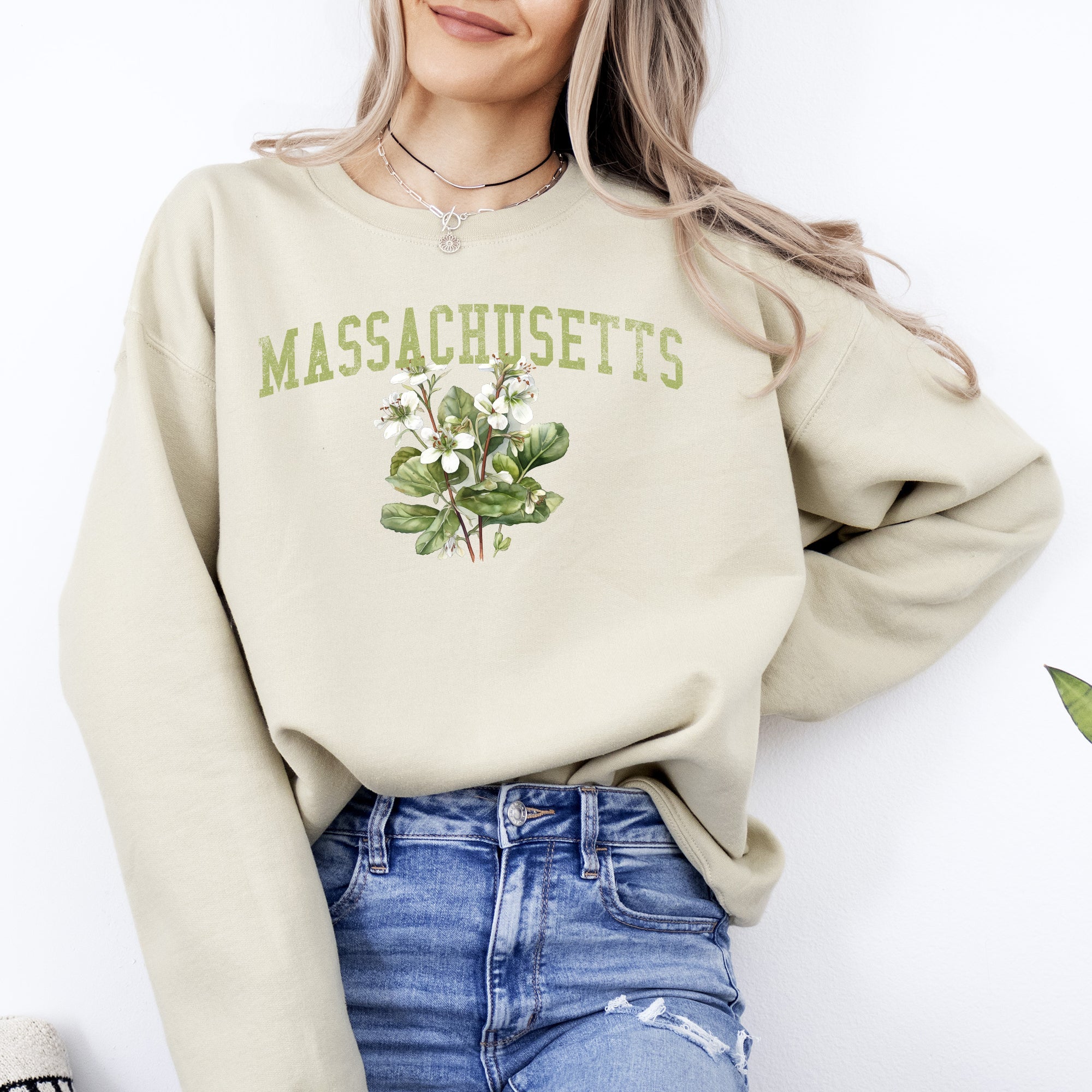 Massachusetts State Flower Sweatshirt