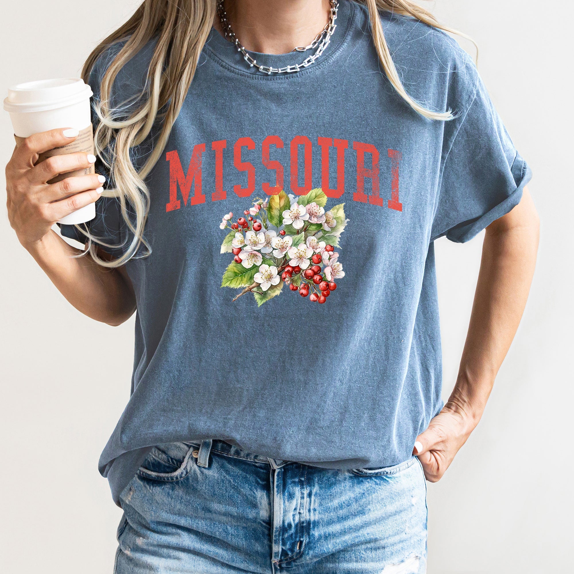 Missouri State Flower Comfort Colors Tshirt
