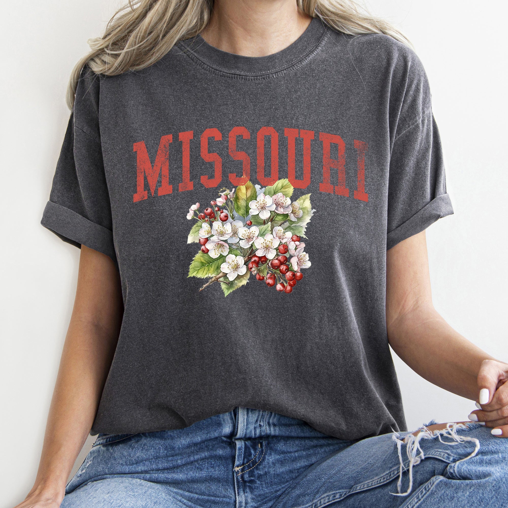 Missouri State Flower Comfort Colors Tshirt