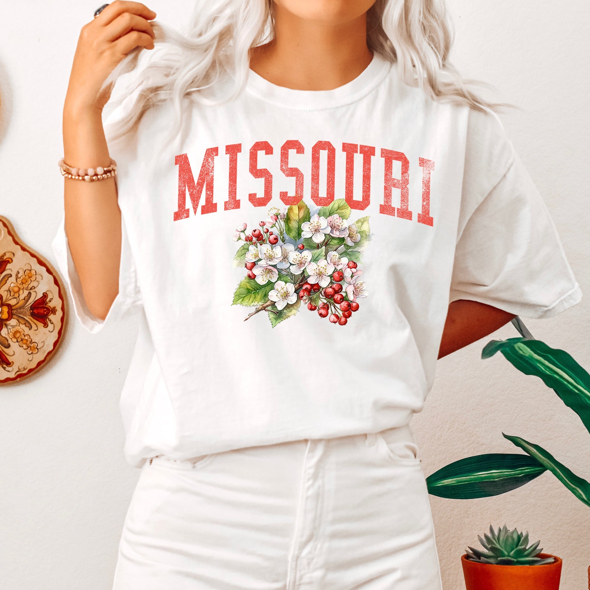 Missouri State Flower Comfort Colors Tshirt