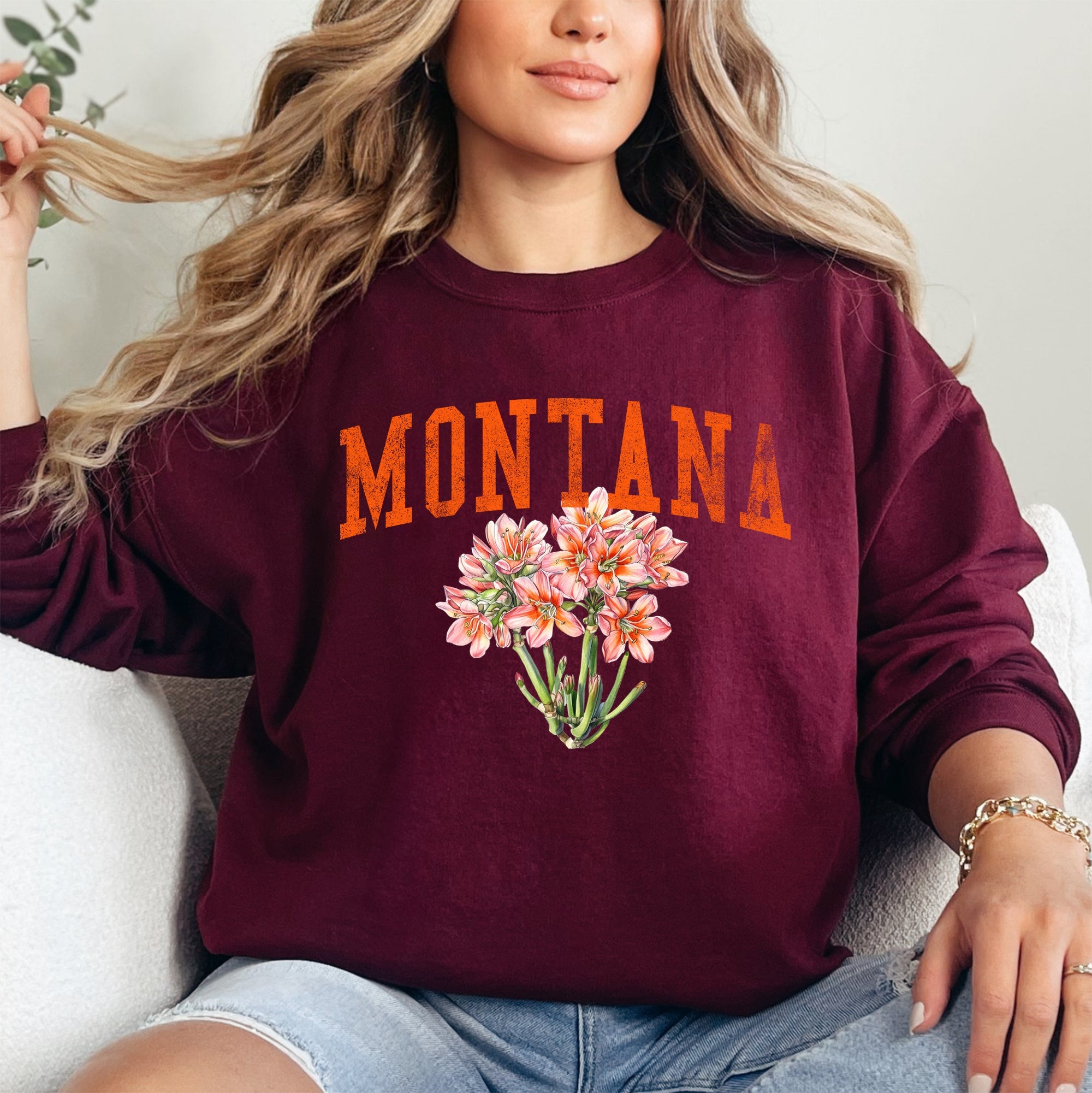 Montana State Flower Sweatshirt
