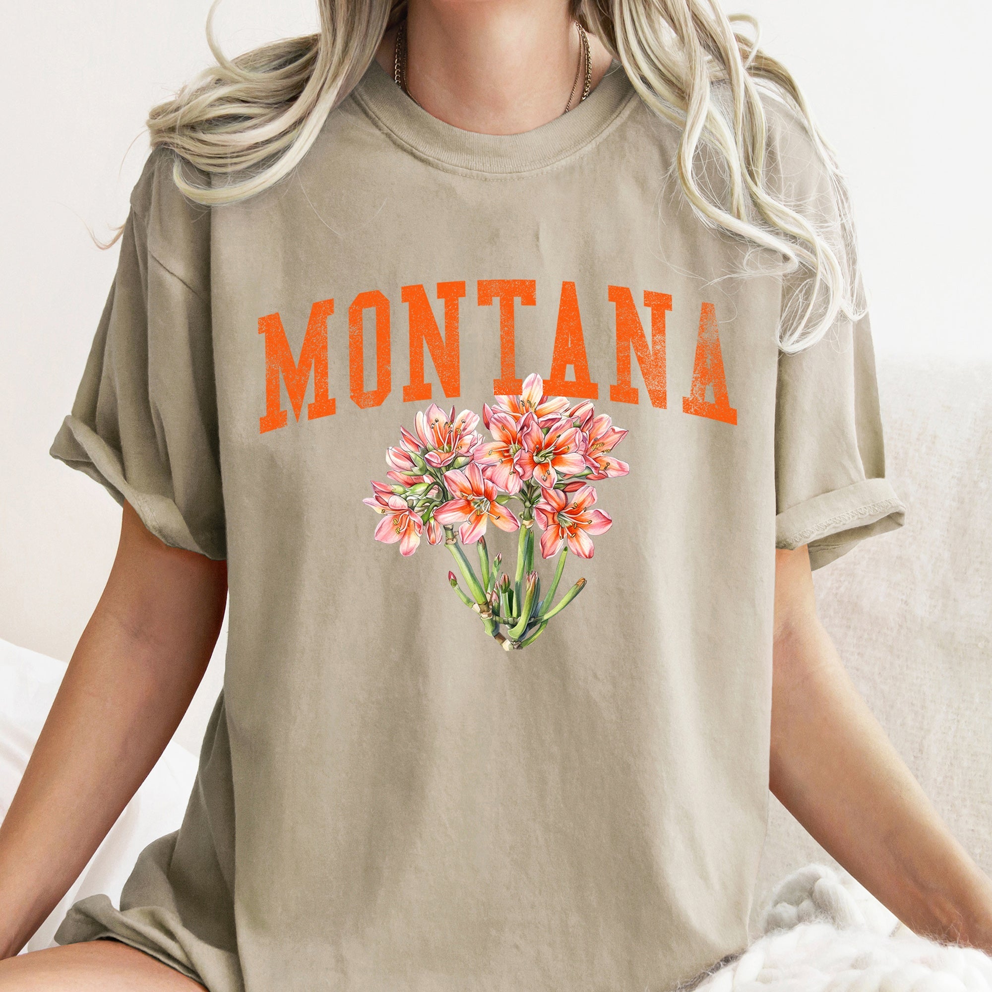 Montana State Flower Comfort Colors Tshirt