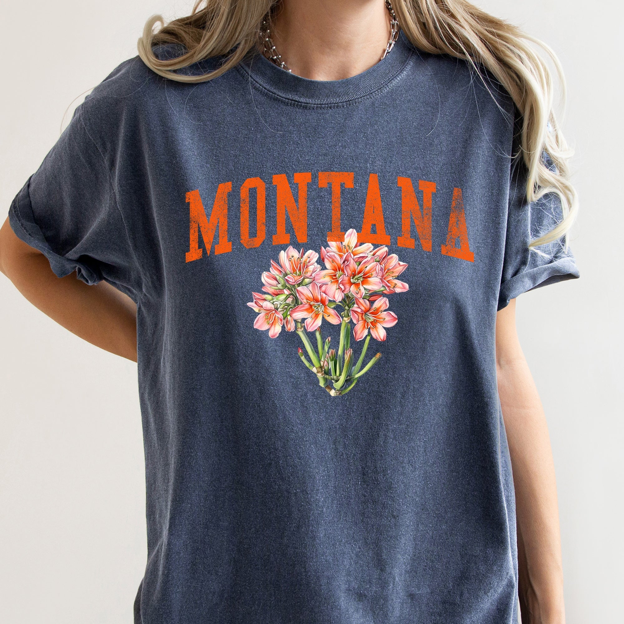 Montana State Flower Comfort Colors Tshirt