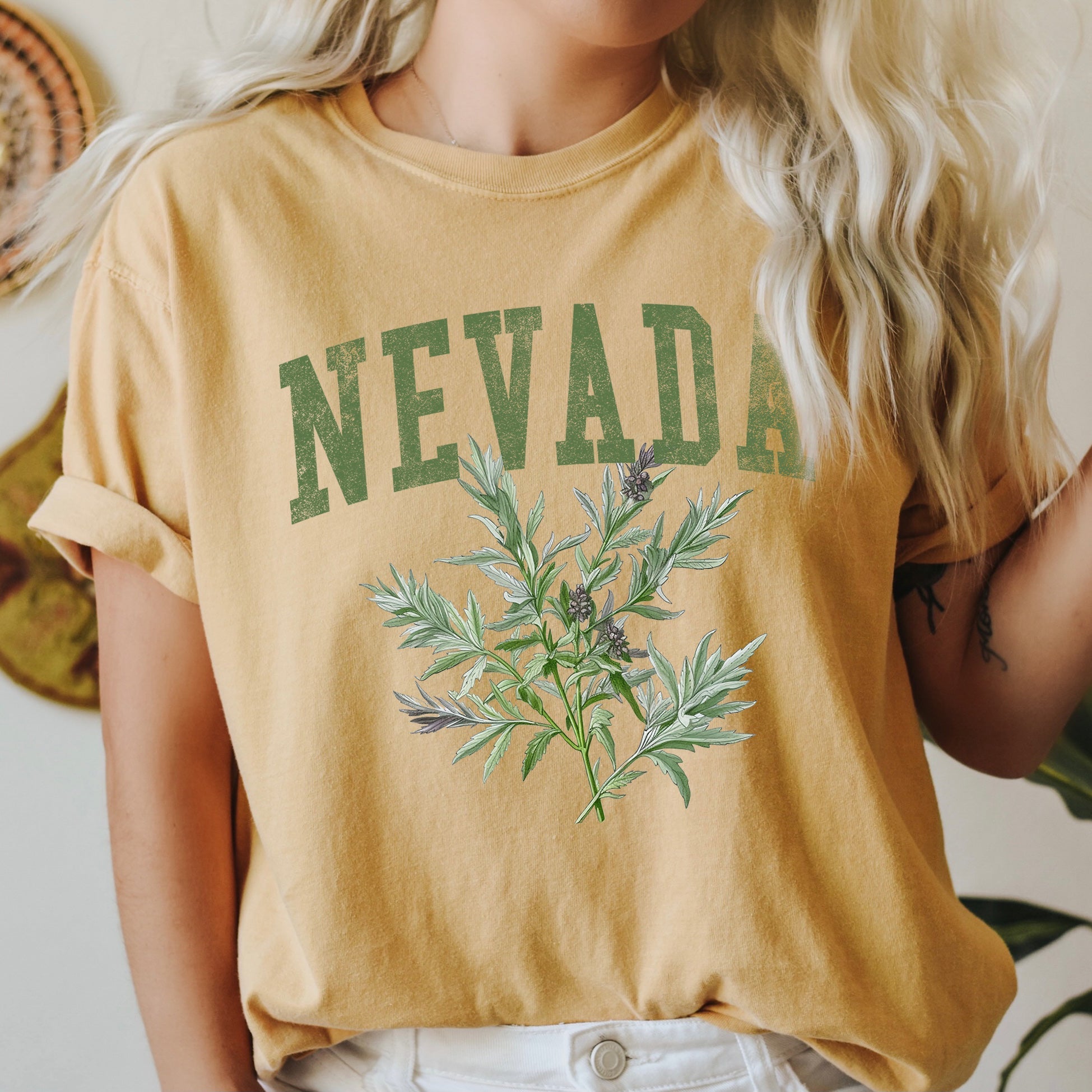 Nevada State Flower Comfort Colors Tshirt