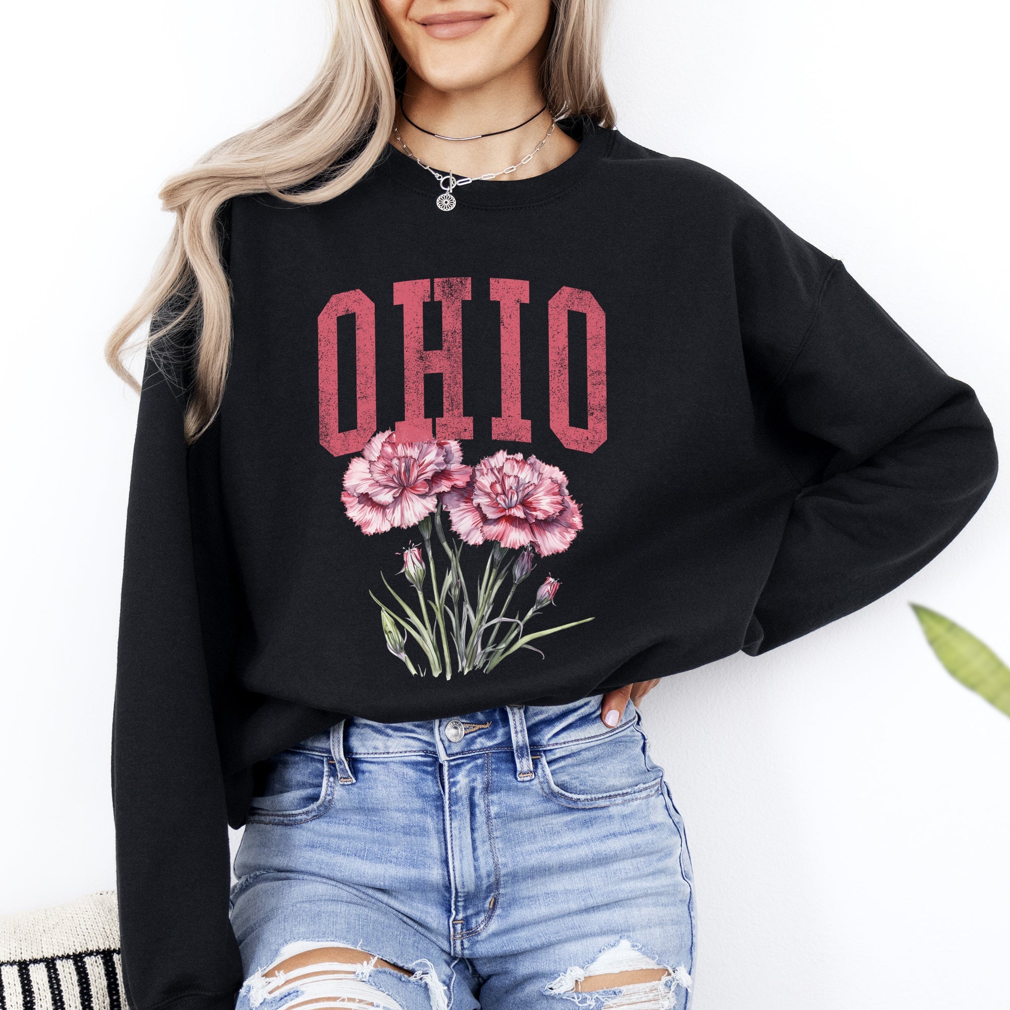 Ohio State Flower Sweatshirt
