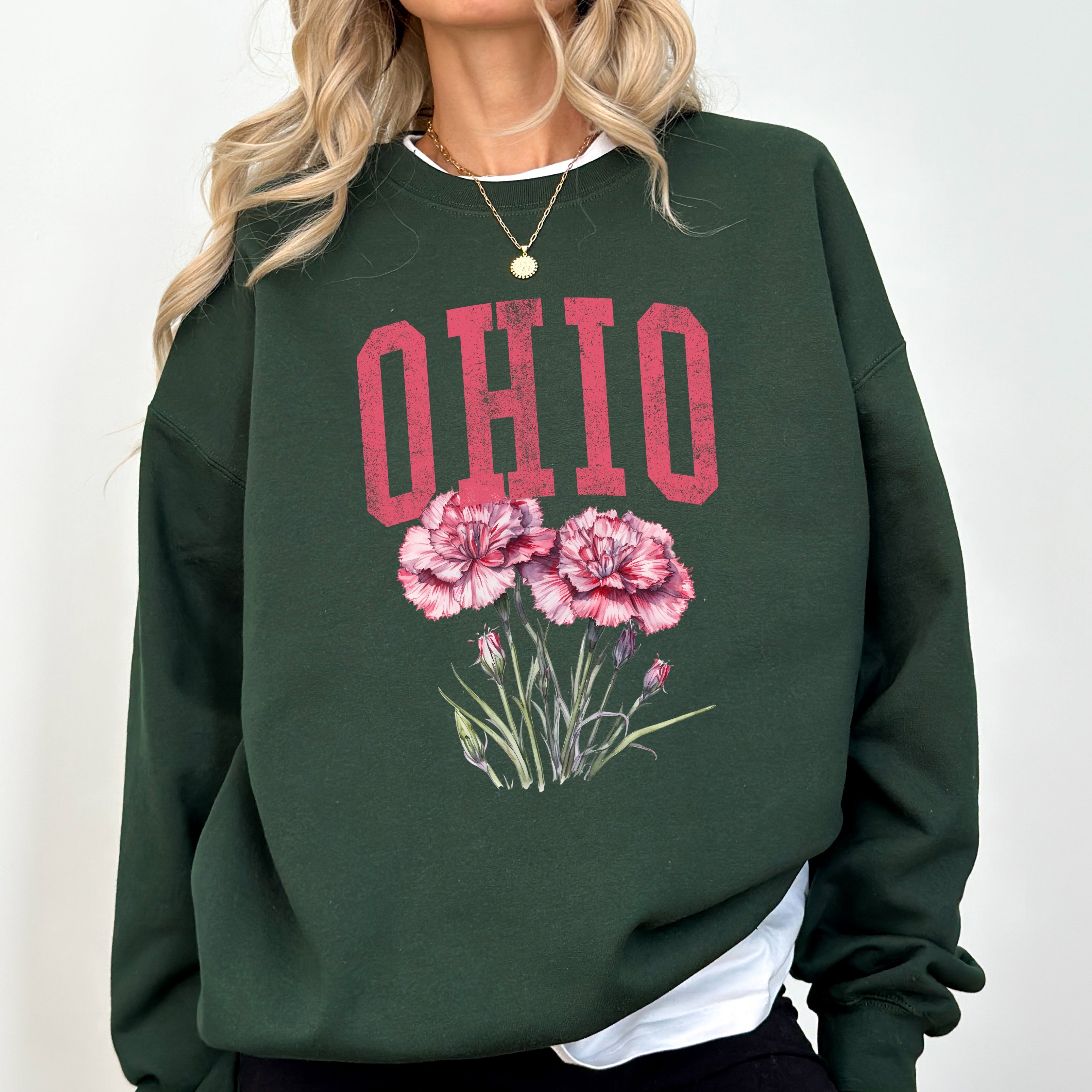 Ohio State Flower Sweatshirt