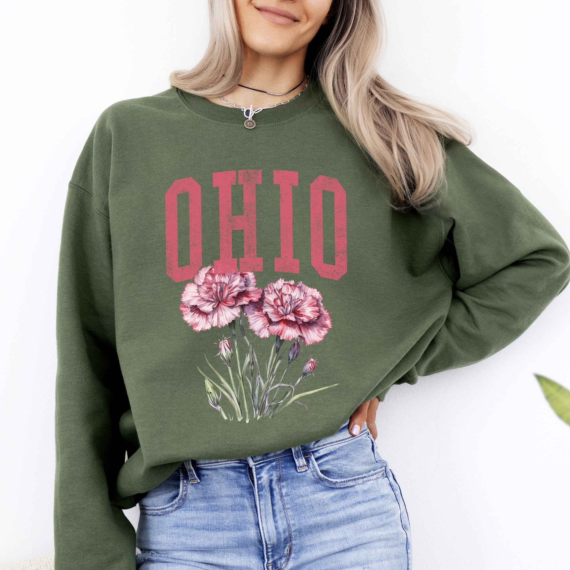 Ohio State Flower Sweatshirt