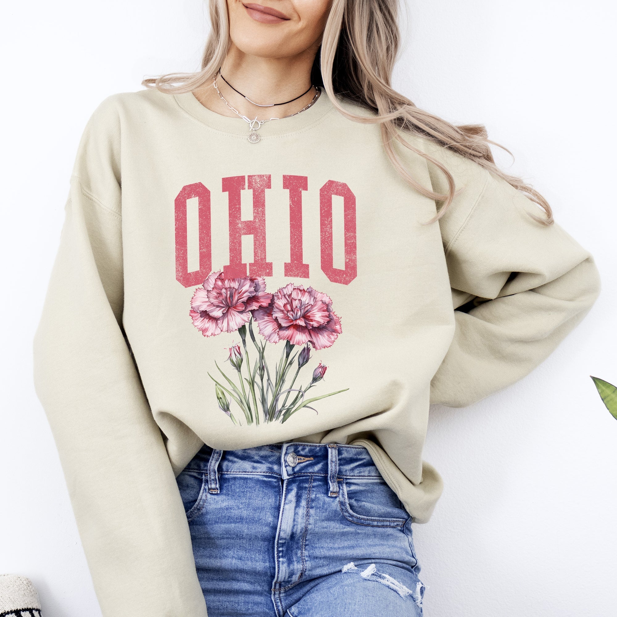 Ohio State Flower Sweatshirt
