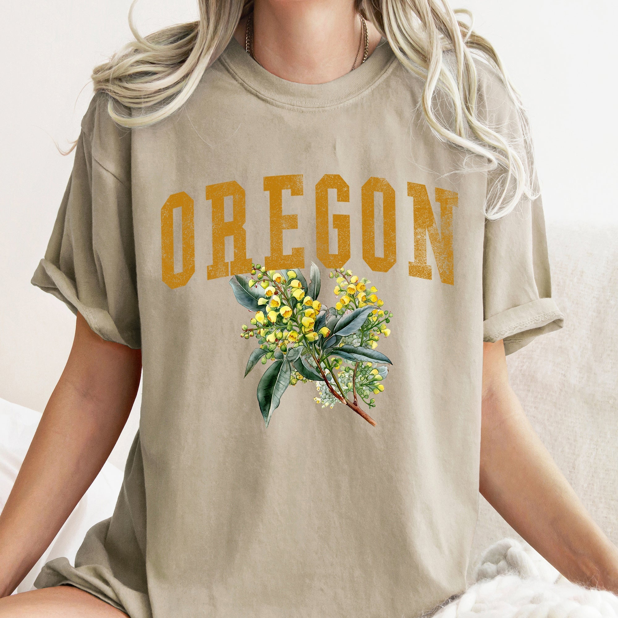Oregon State Flower Comfort Colors Tshirt