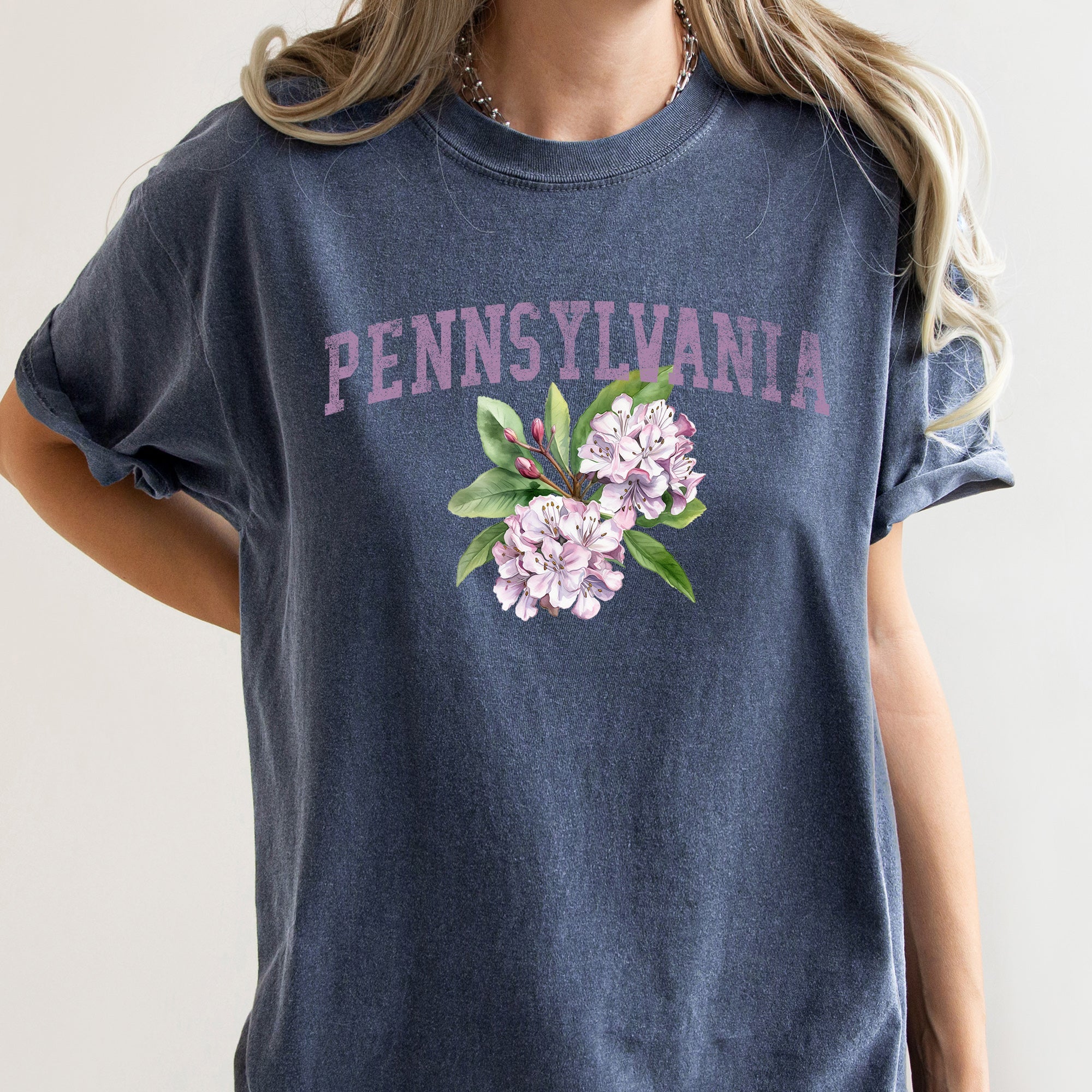 Pennsylvania State Flower Comfort Colors Tshirt