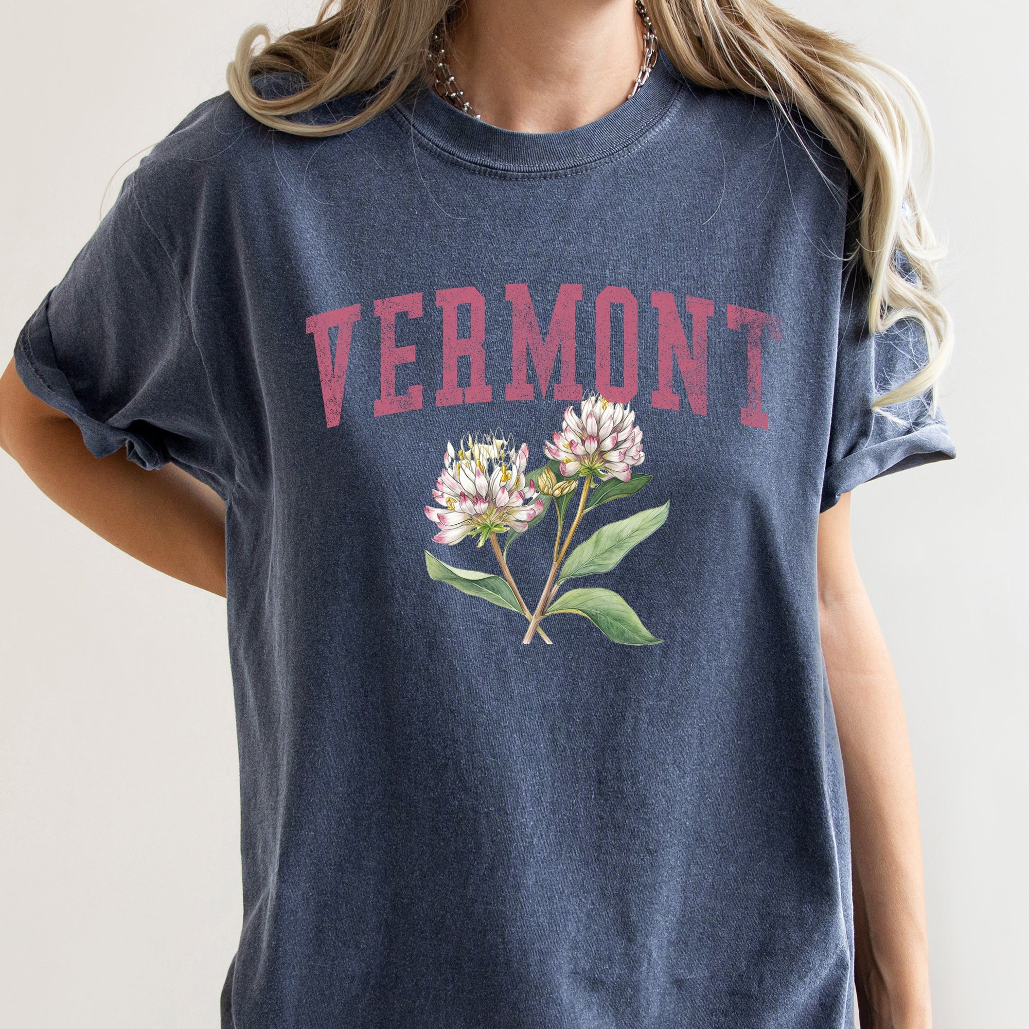 Vermont State Flower Comfort Colors Tshirt
