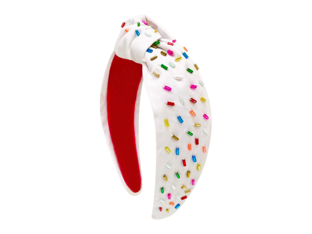Confetti Headband - White