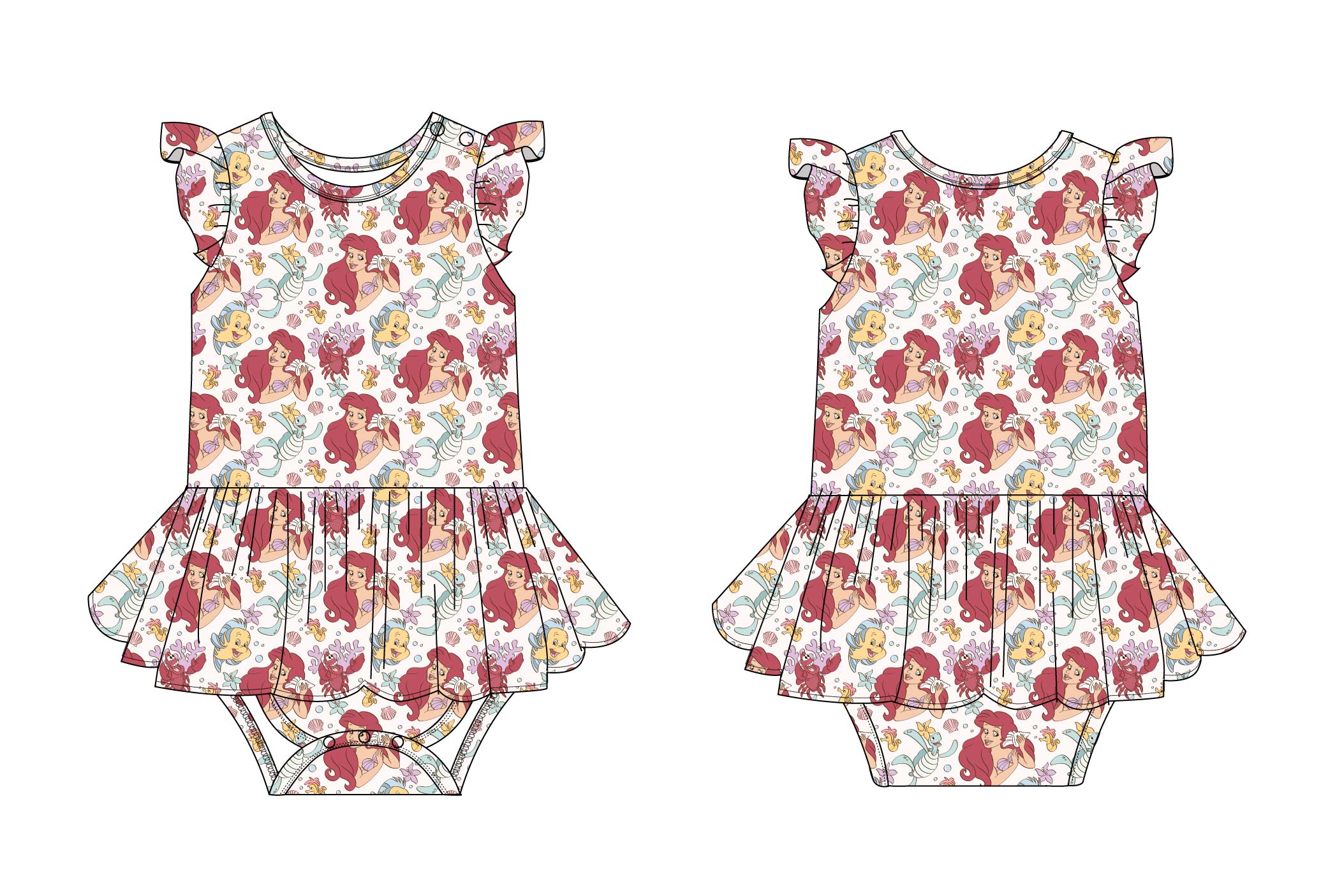 Under the Sea - Bodysuit Dress