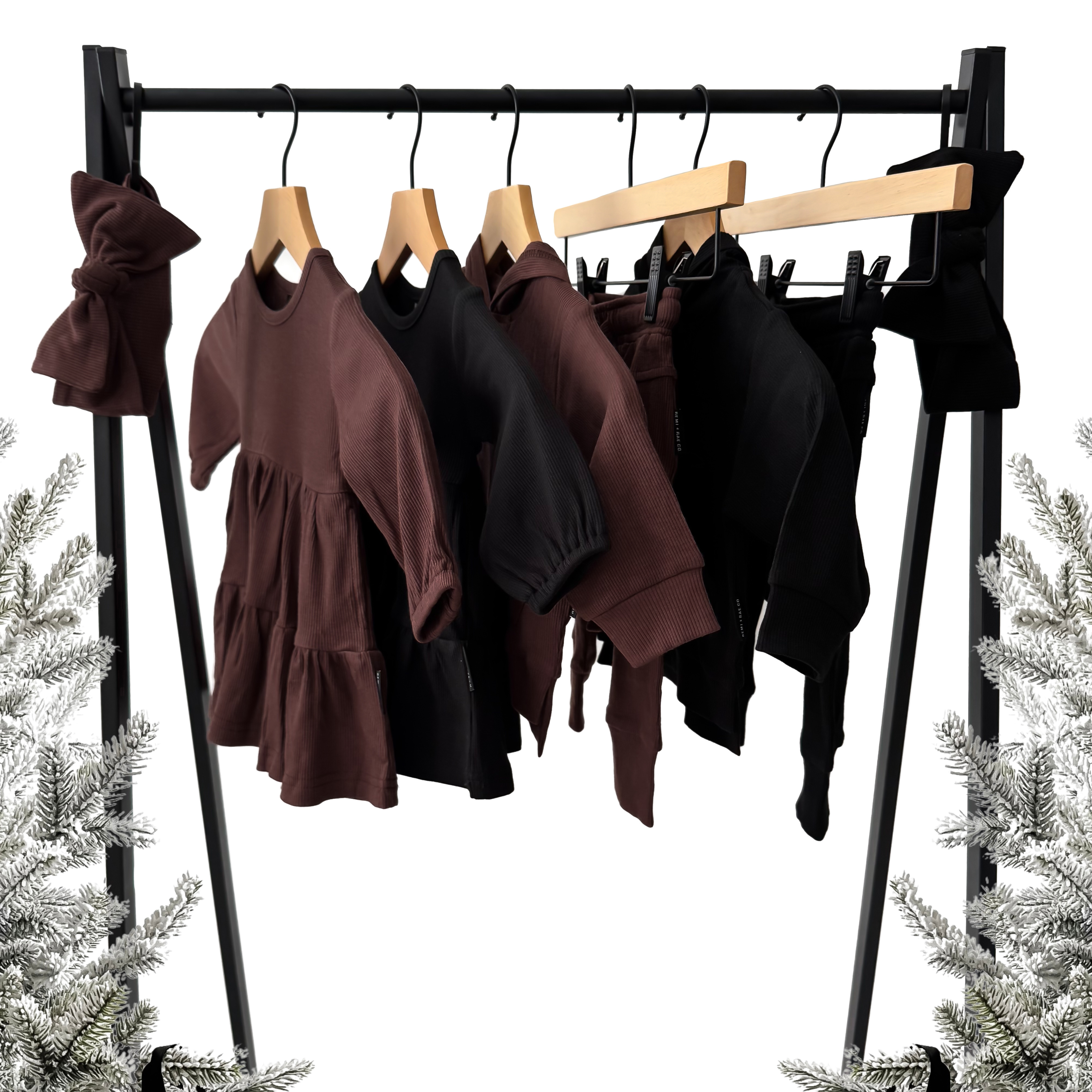 BAMBOO RIBBED DRESS - COCOA