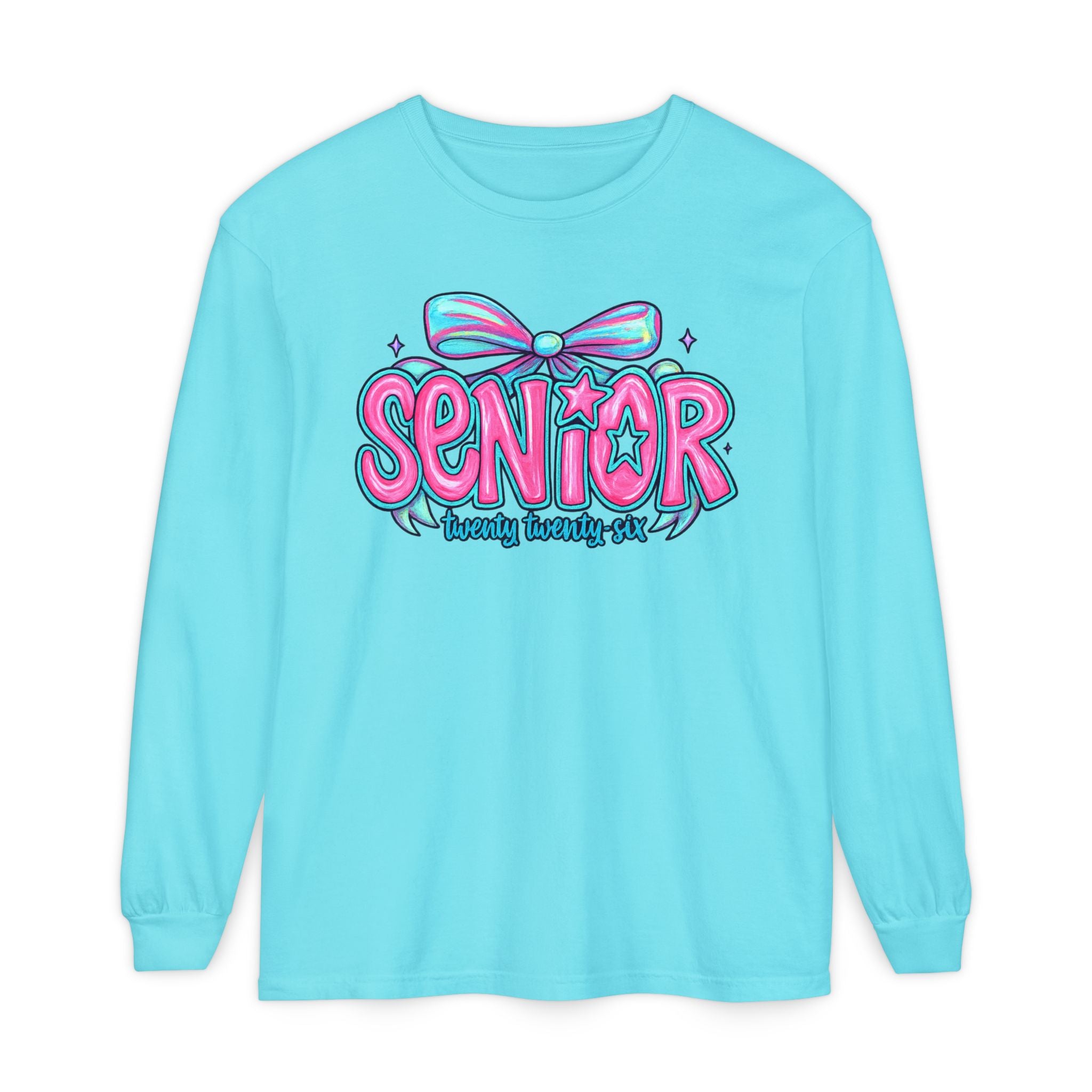 Senior Beauty Squad Long Sleeve T-Shirt, Cute Senior T-Shirt, Graduation Gift, Class of [Year] Apparel, Trendy Teen Fashion, Unisex Tees