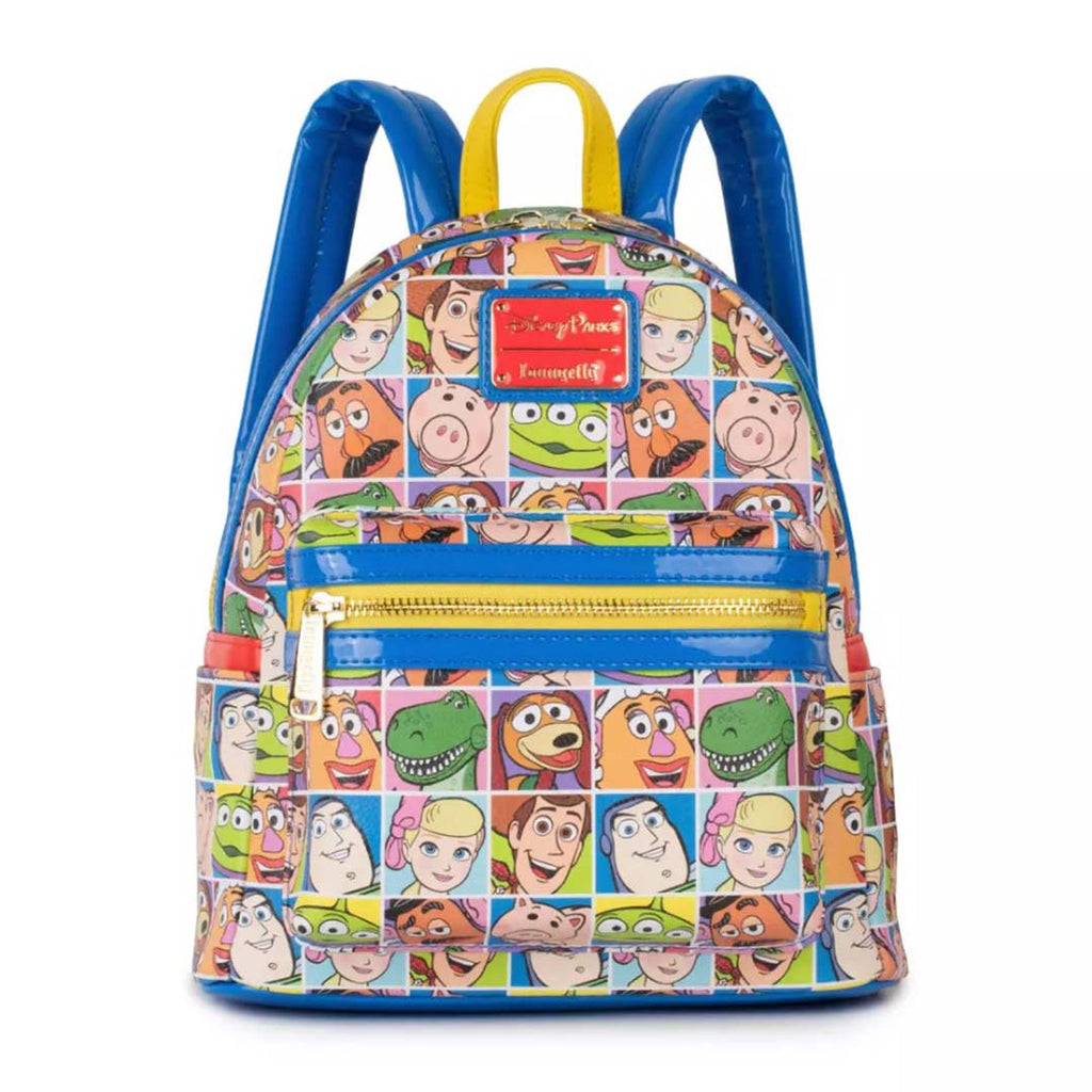 Disney Parks Loungefly Mini Backpack Toy Story Character Squares