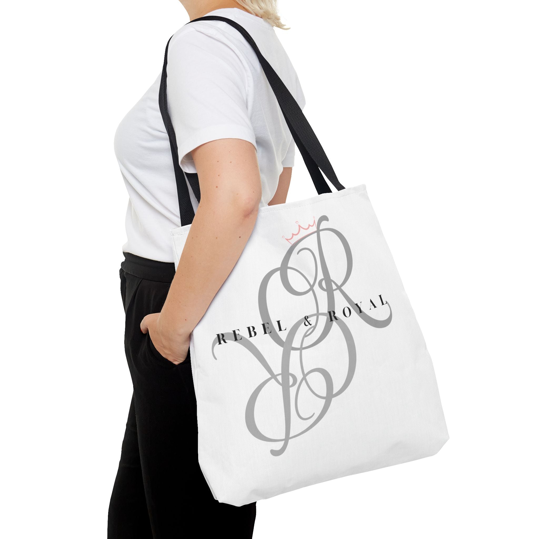 Chic Tote Bag - 'Rebel & Royal' - Stylish Carryall for Fashion Lovers, Travel, Minimalist Design, Gifts for Her