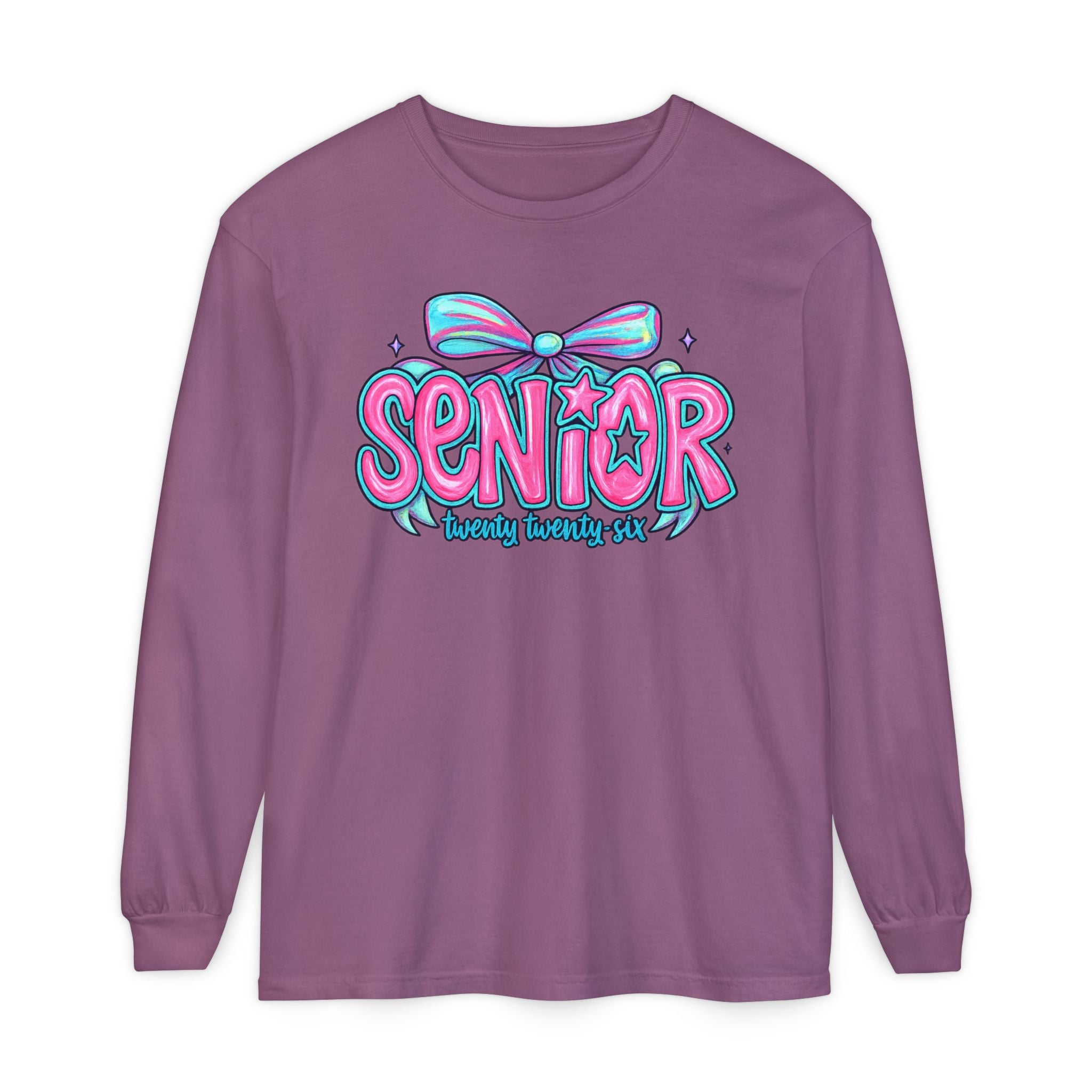 Senior Beauty Squad Long Sleeve T-Shirt, Cute Senior T-Shirt, Graduation Gift, Class of [Year] Apparel, Trendy Teen Fashion, Unisex Tees