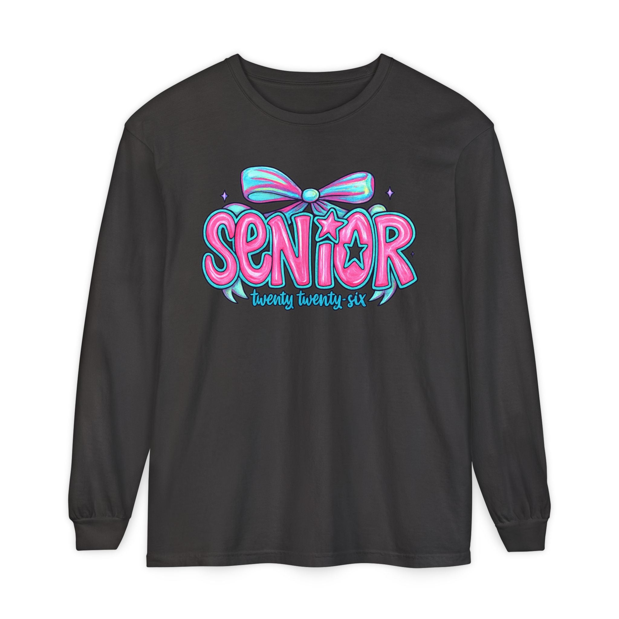 Senior Beauty Squad Long Sleeve T-Shirt, Cute Senior T-Shirt, Graduation Gift, Class of [Year] Apparel, Trendy Teen Fashion, Unisex Tees