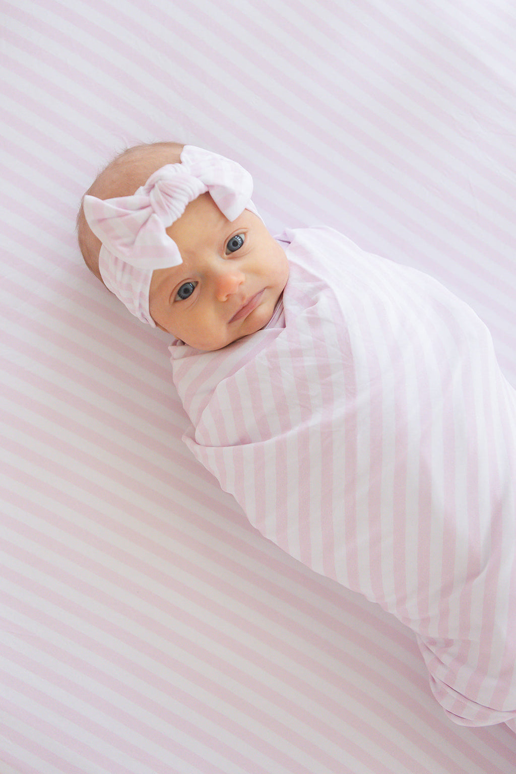 Pink Stripes - Crib Sheet