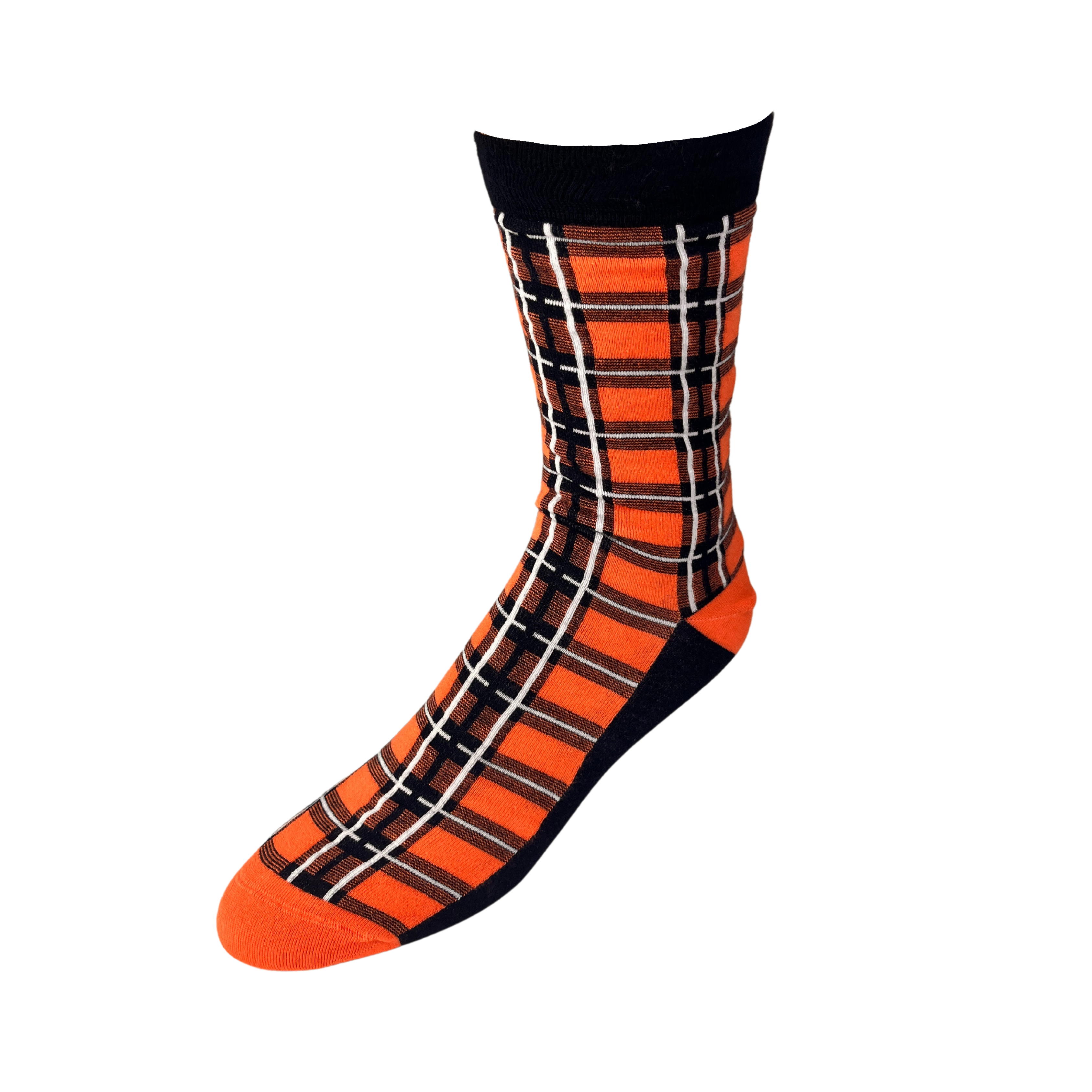Burnt Orange, Navy Bamboo Socks