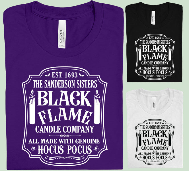 Black Flame Candle Company Graphic Tee