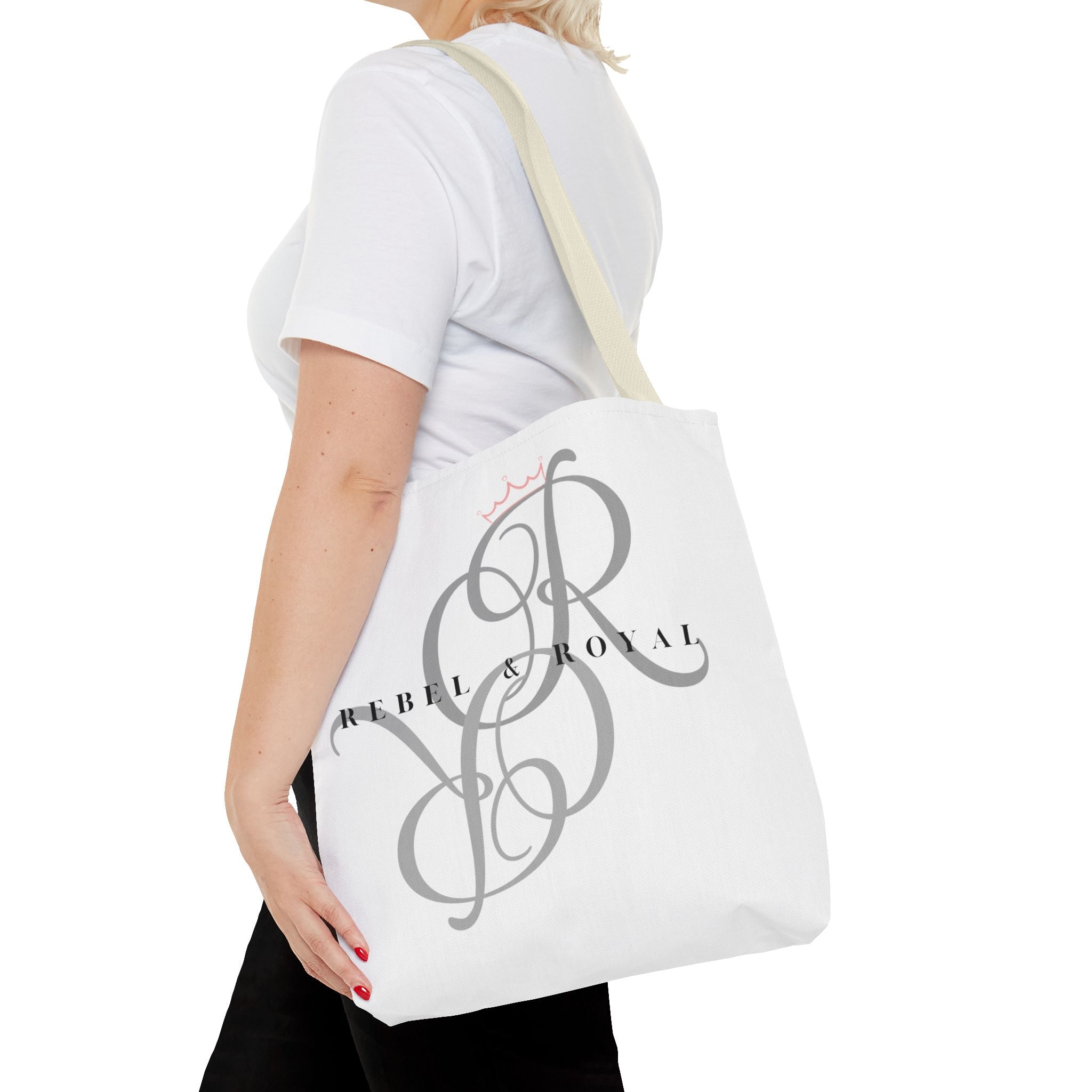 Chic Tote Bag - 'Rebel & Royal' - Stylish Carryall for Fashion Lovers, Travel, Minimalist Design, Gifts for Her