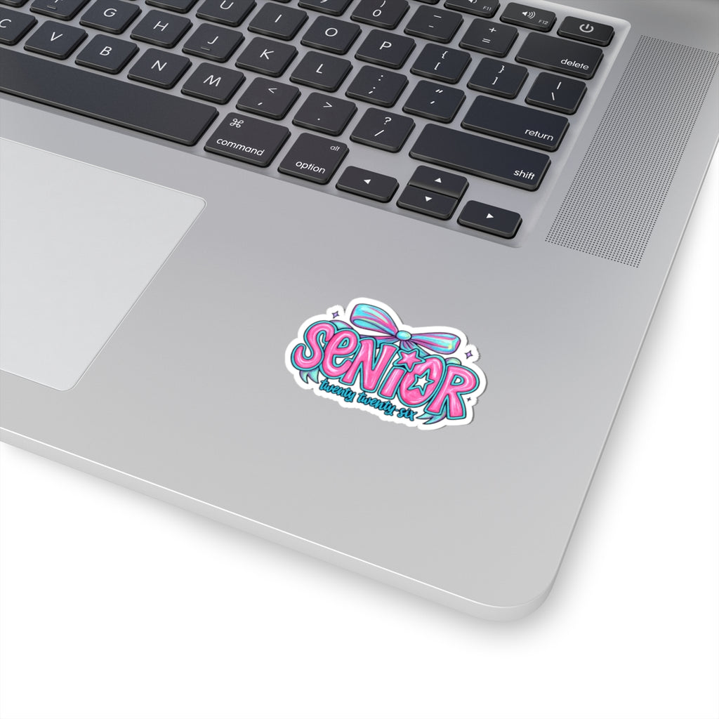 Senior Year Kiss-Cut Stickers, Fun Graduation Stickers, High School Senior Decor, Laptop Stickers, College Bound Celebrations, Class of 2026