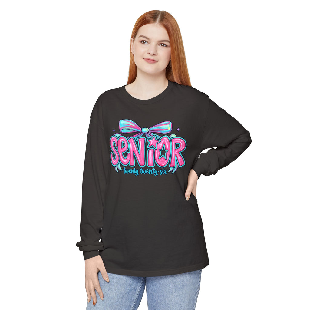 Senior Beauty Squad Long Sleeve T-Shirt, Cute Senior T-Shirt, Graduation Gift, Class of [Year] Apparel, Trendy Teen Fashion, Unisex Tees