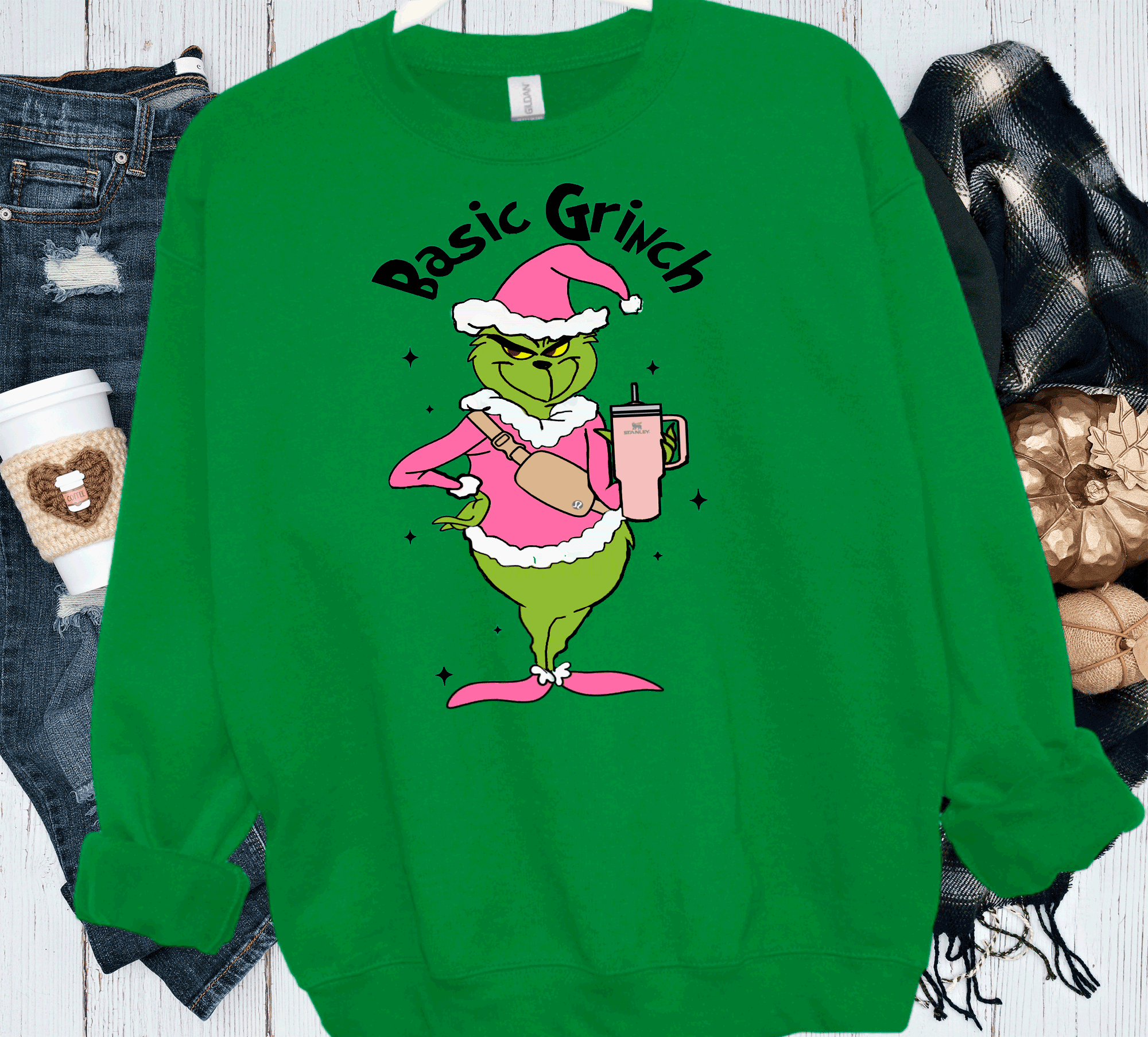 Basic Grinch Scrouge Pink Christmas Classic Christmas Family Movie Shirts Grinch Shirts Sweatshirts hoodie comfort colors