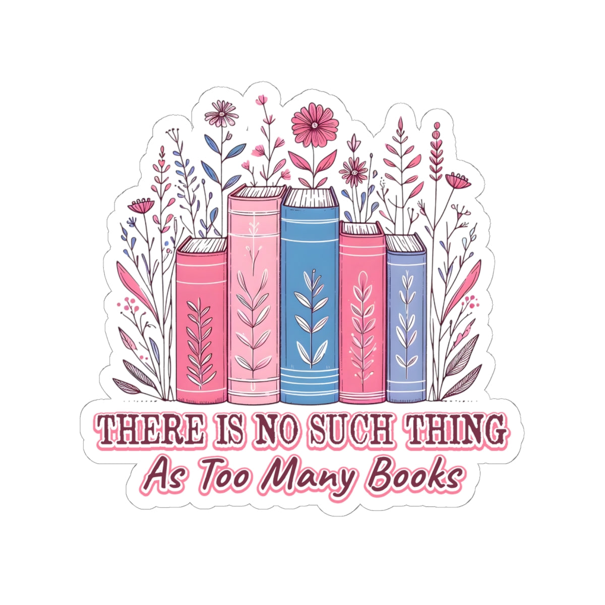 Colorful Book Lover Kiss-Cut Stickers, Perfect for Journals, Laptops, Gift for Readers, Home Decor, Bookish Gifts, Trendy Stickers