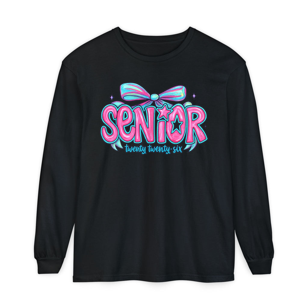 Senior Beauty Squad Long Sleeve T-Shirt, Cute Senior T-Shirt, Graduation Gift, Class of [Year] Apparel, Trendy Teen Fashion, Unisex Tees