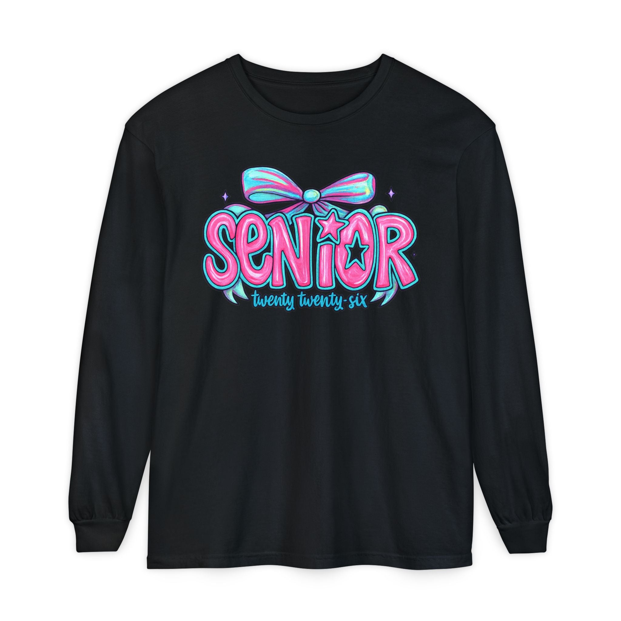 Senior Beauty Squad Long Sleeve T-Shirt, Cute Senior T-Shirt, Graduation Gift, Class of [Year] Apparel, Trendy Teen Fashion, Unisex Tees