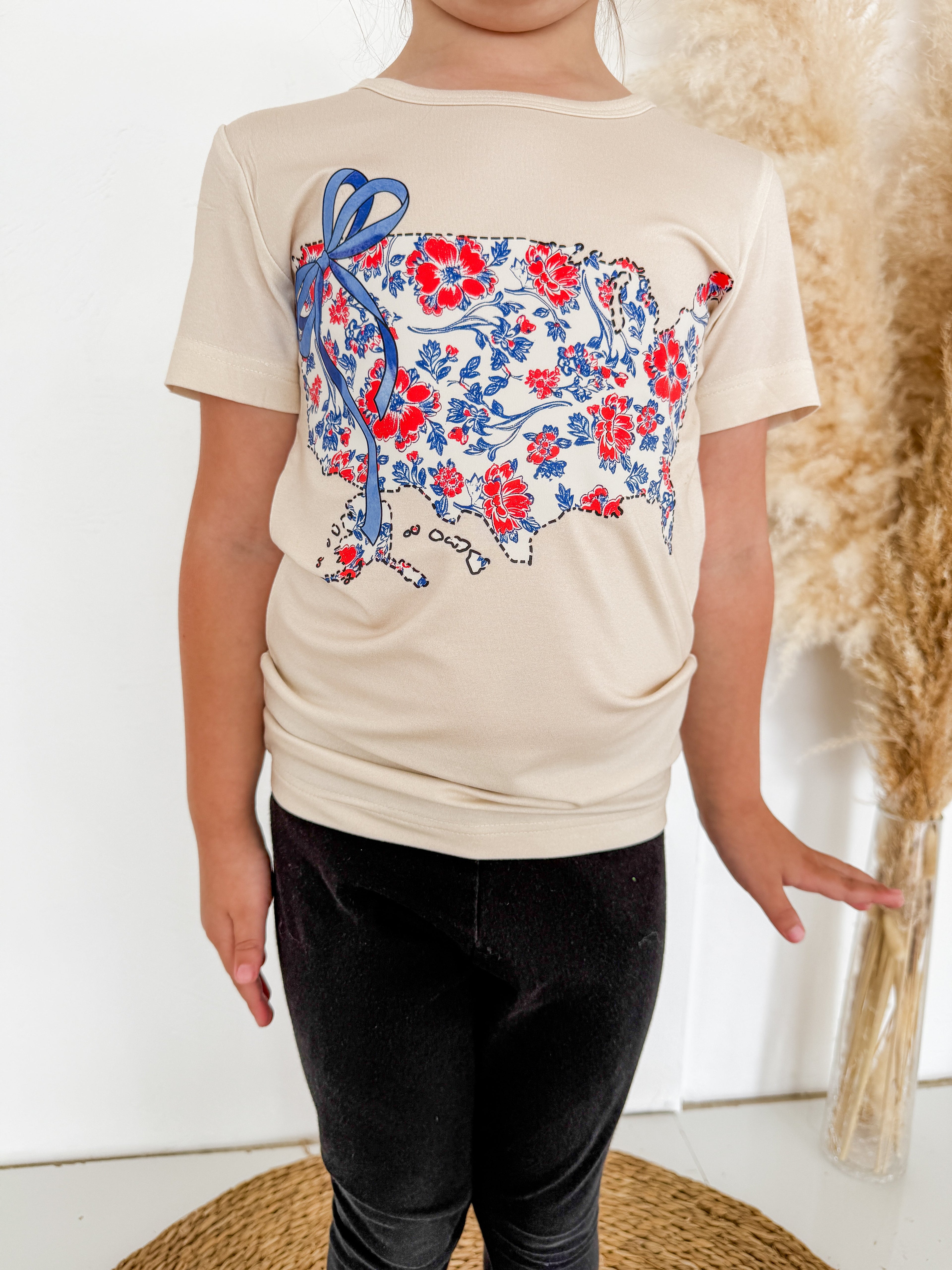 USA Map Bamboo T-shirt