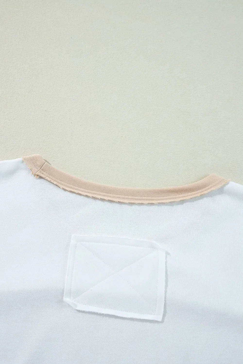 Color Block Patchwork Side Split Tunic T Shirt