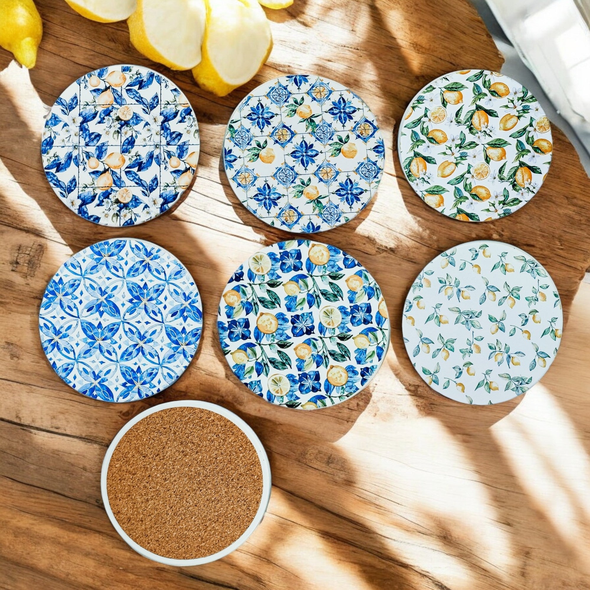 Mediterranean Lemon Coasters