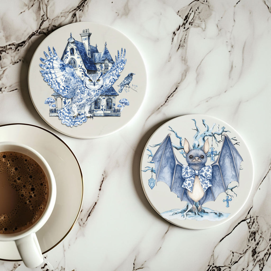 Chinoiserie Halloween Coasters