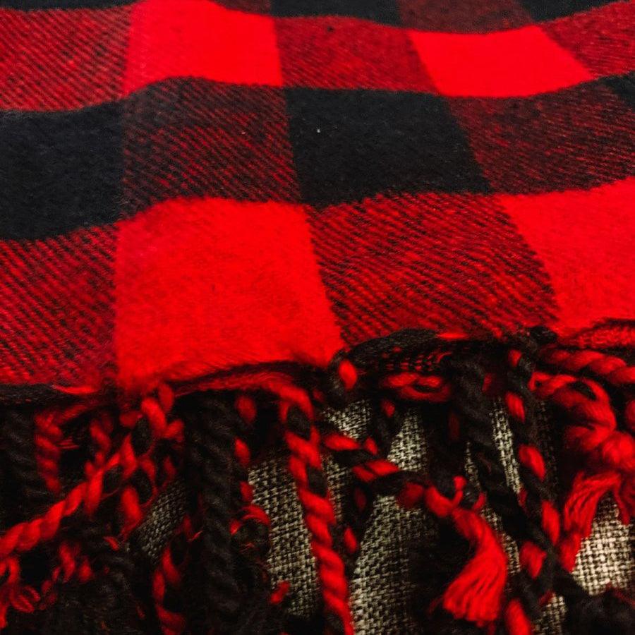 Red Buffalo Throw