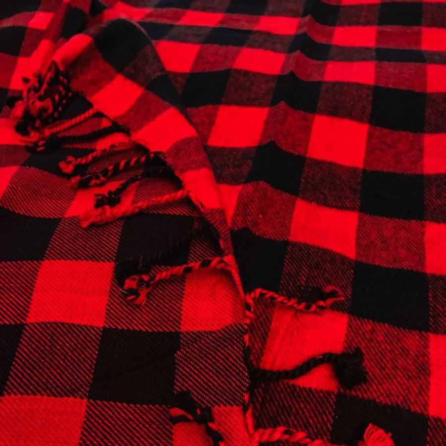 Red Buffalo Throw