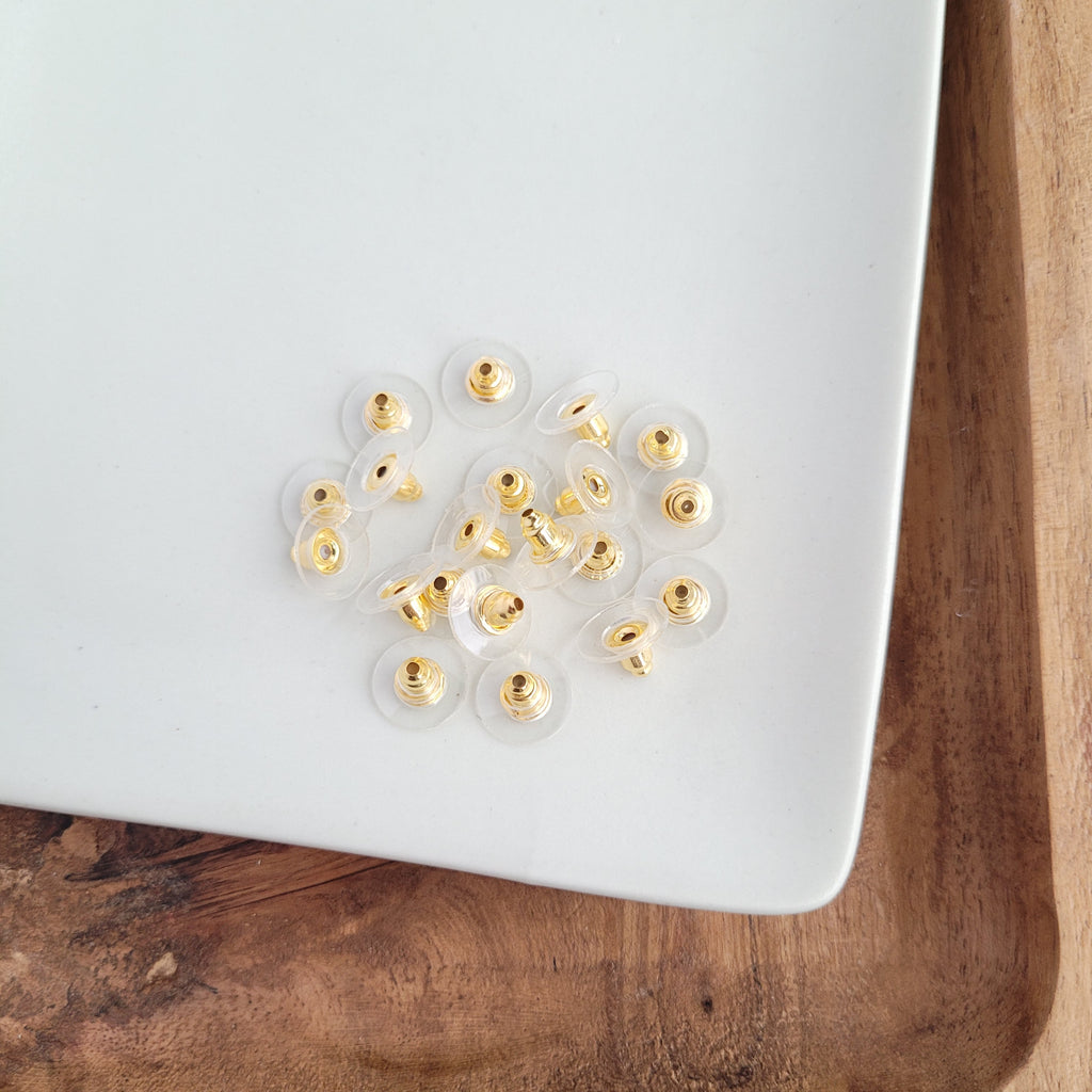 Brass Earring Backs (20 pcs)