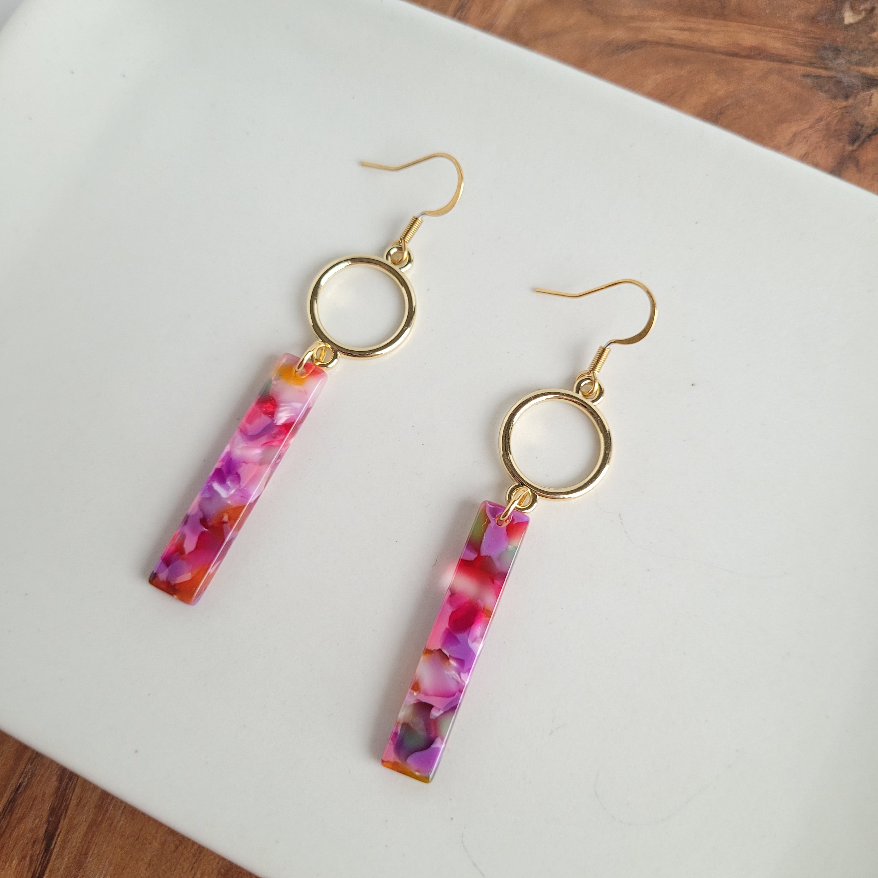 Isabella Earrings - Paradise Pink