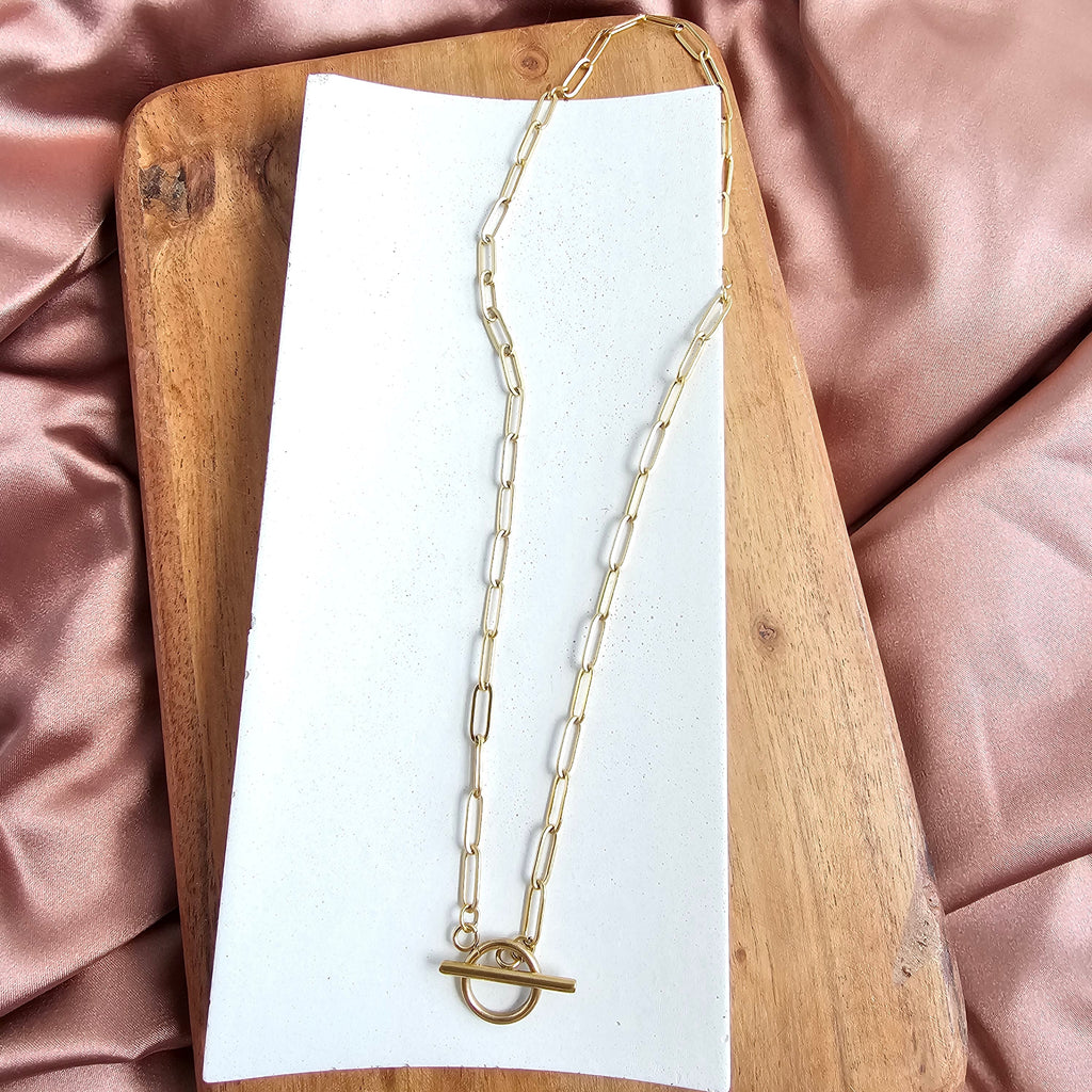 Luxe Gold Paper Clip Chain - 20"