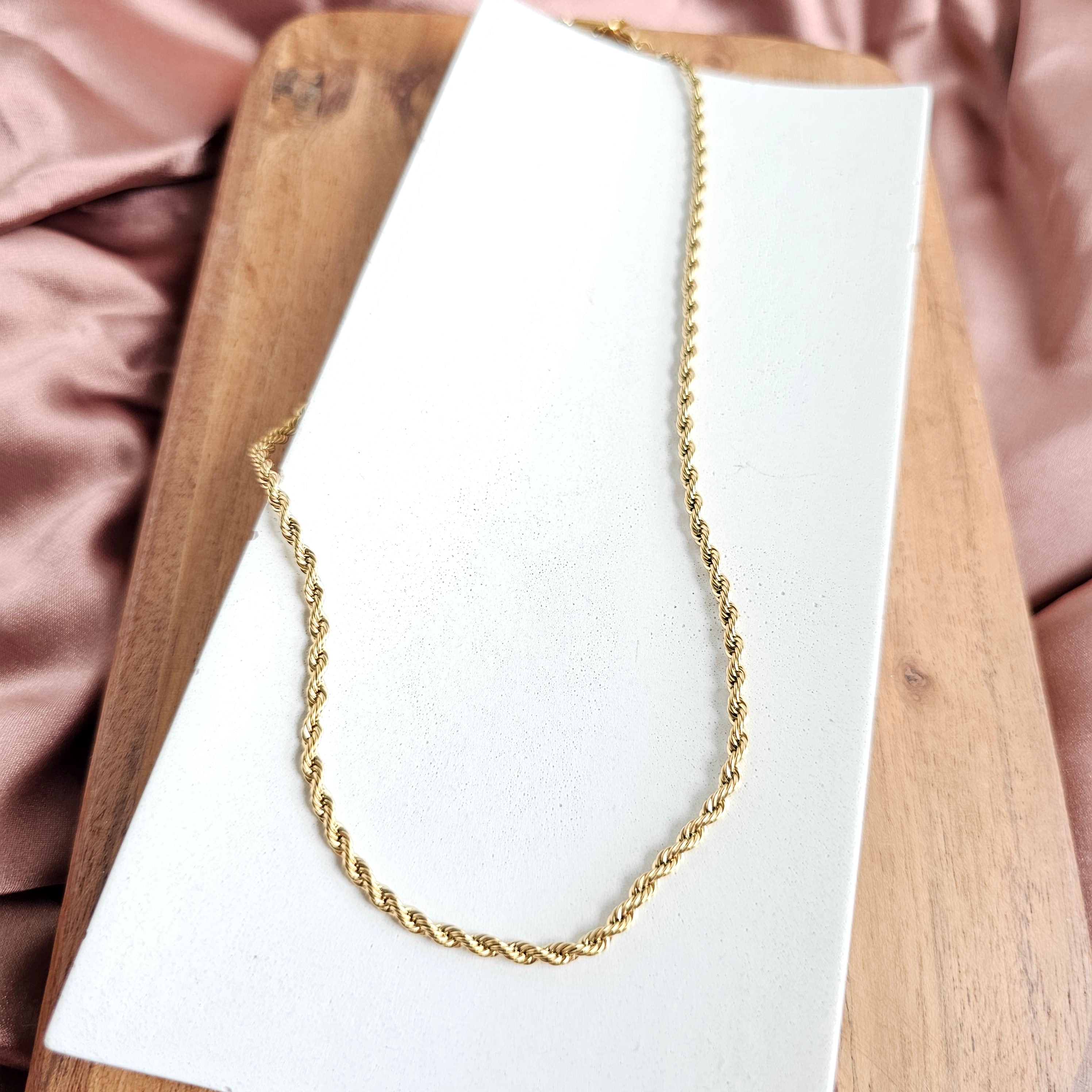 Luxe Gold Rope Chain - 18"