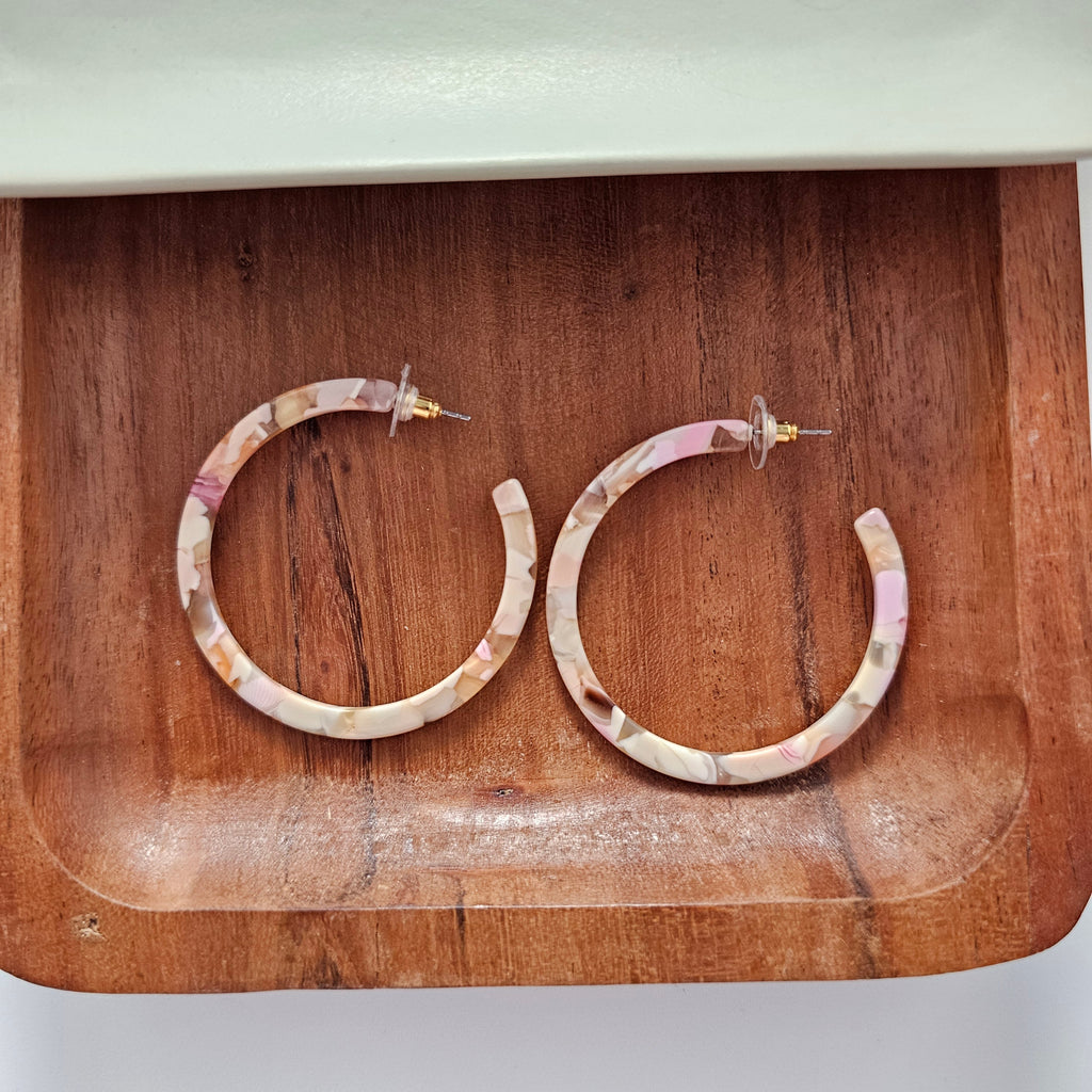 Cameron Hoops - Peachy Pink