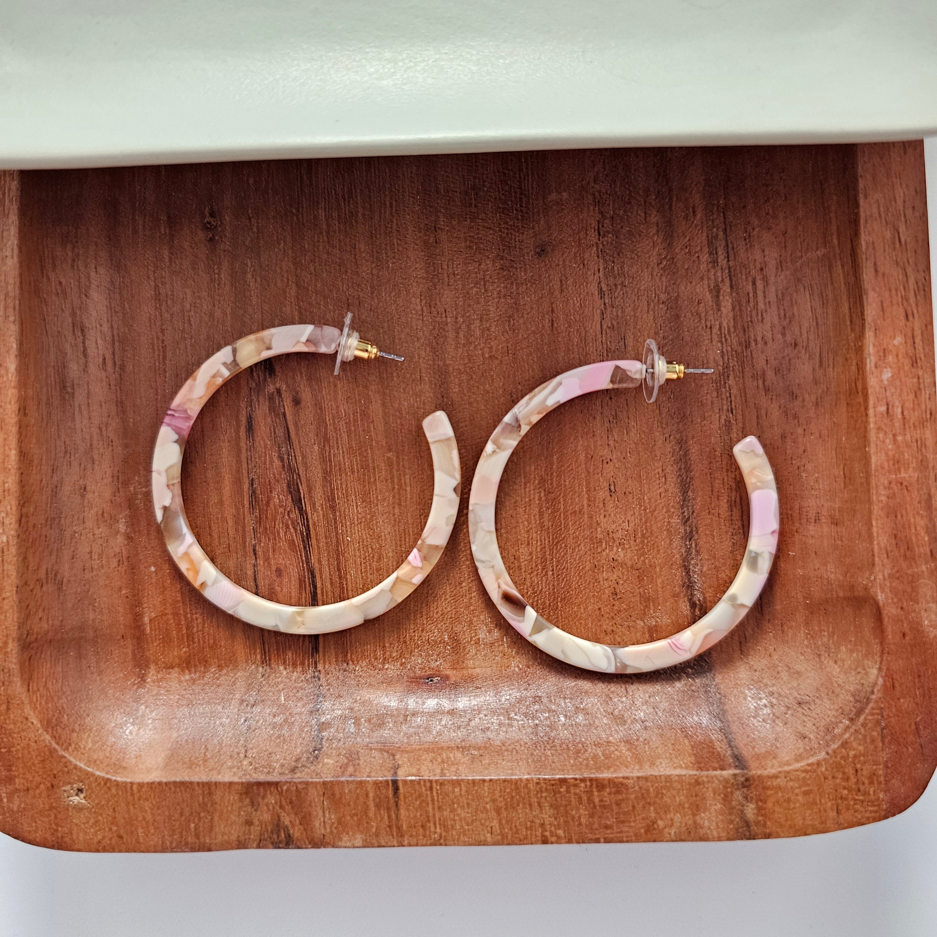 Cameron Hoops - Peachy Pink