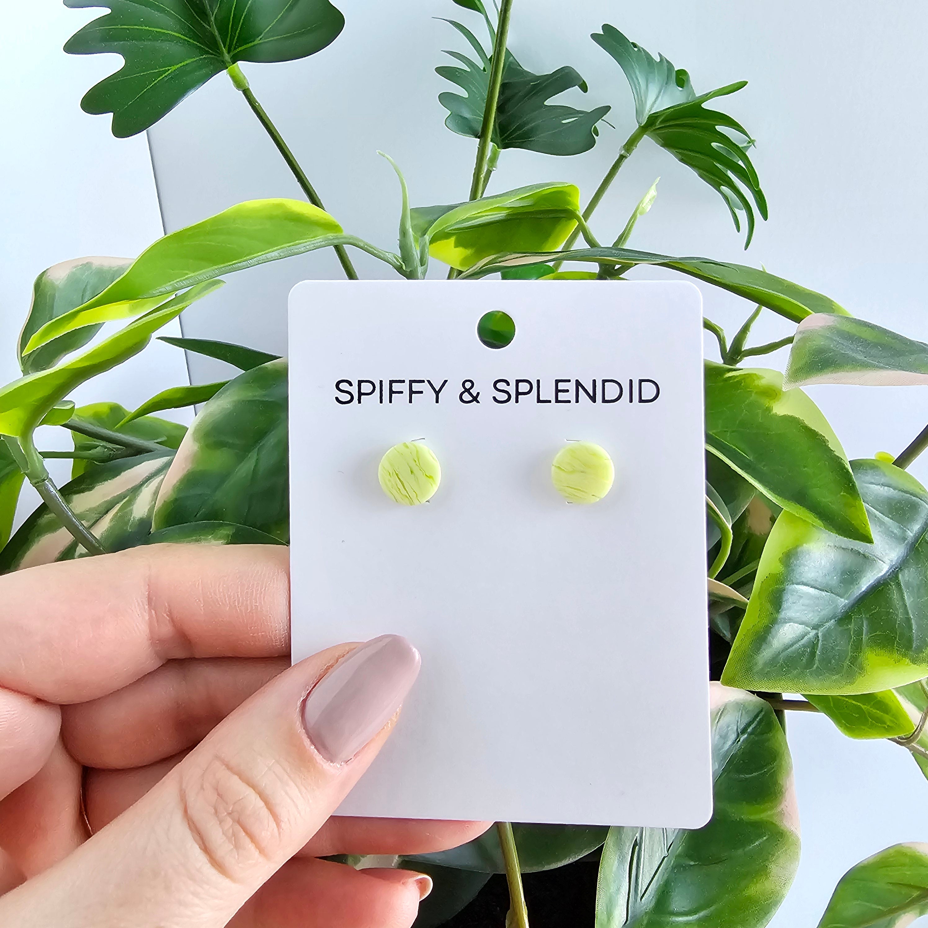 Kate Studs - Lime Green