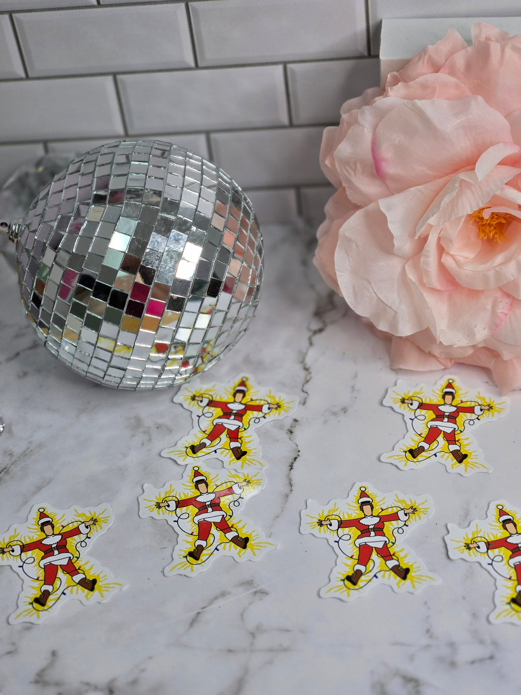 The twinkle lights aren't twinkling Christmas sticker