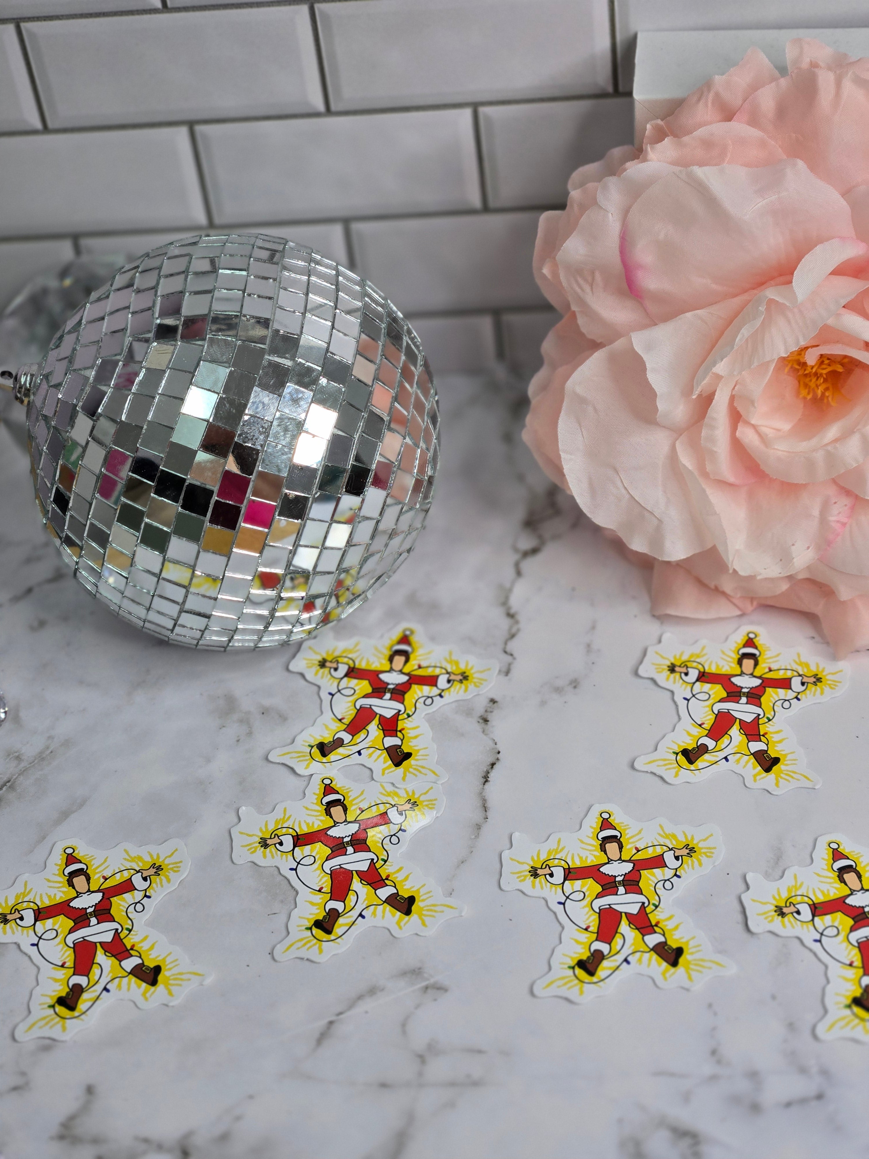 The twinkle lights aren't twinkling Christmas sticker